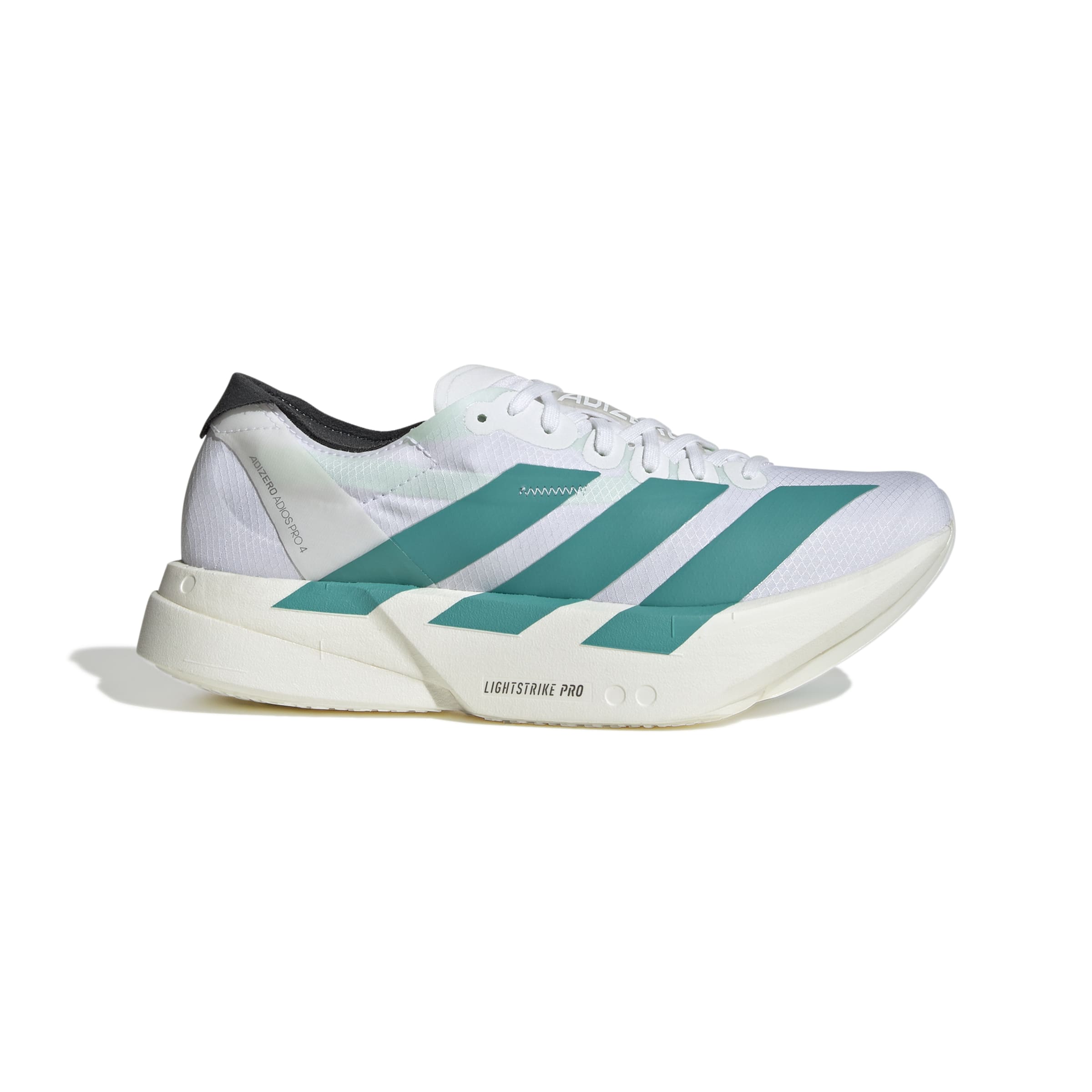 Adidas Women's Adizero Adios Pro 4 Running Shoes - Lightweight Carbon Fiber Racing Sneakers for Marathon & Road Running (White/Purple/Black)