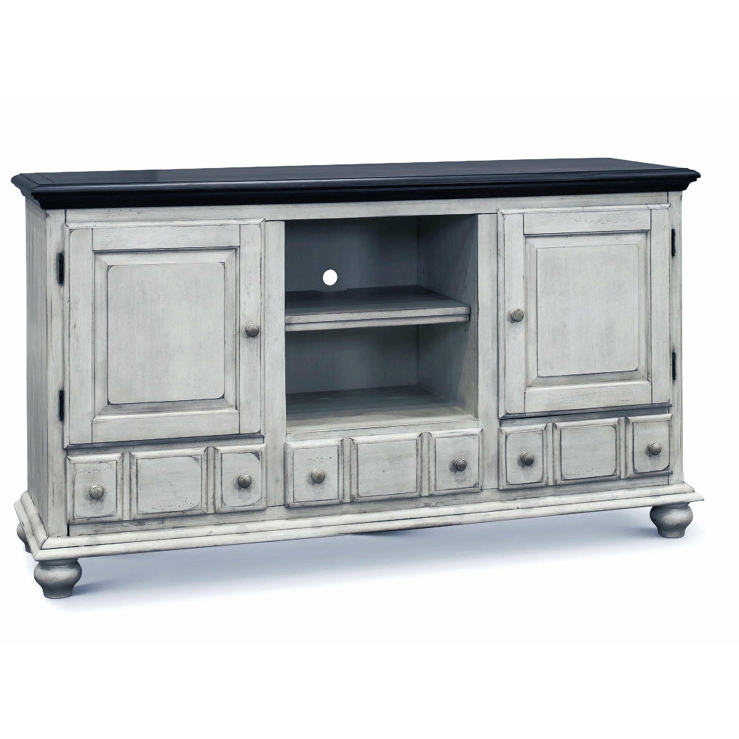 58 Inch TV Stand with Storage - Modern Entertainment Center for Living Room, Bedroom, Home Theater - H-Shaped Design TV Console for Flat Screen TVs
