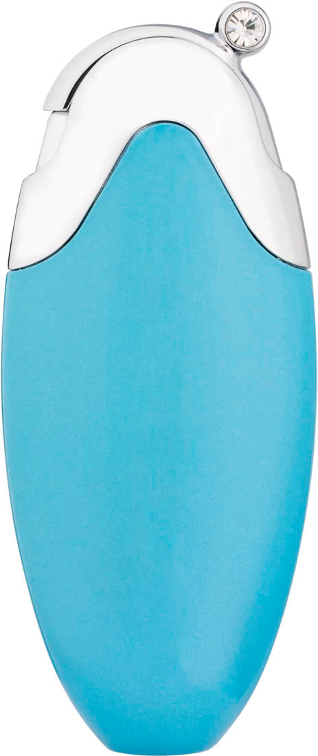Luxury Caseti Aqua Turquoise Perfume Atomizer with Swarovski Crystals - Portable Travel Refillable Spray Bottle for Women, Perfect for Gym, Office & Vacation Essentials