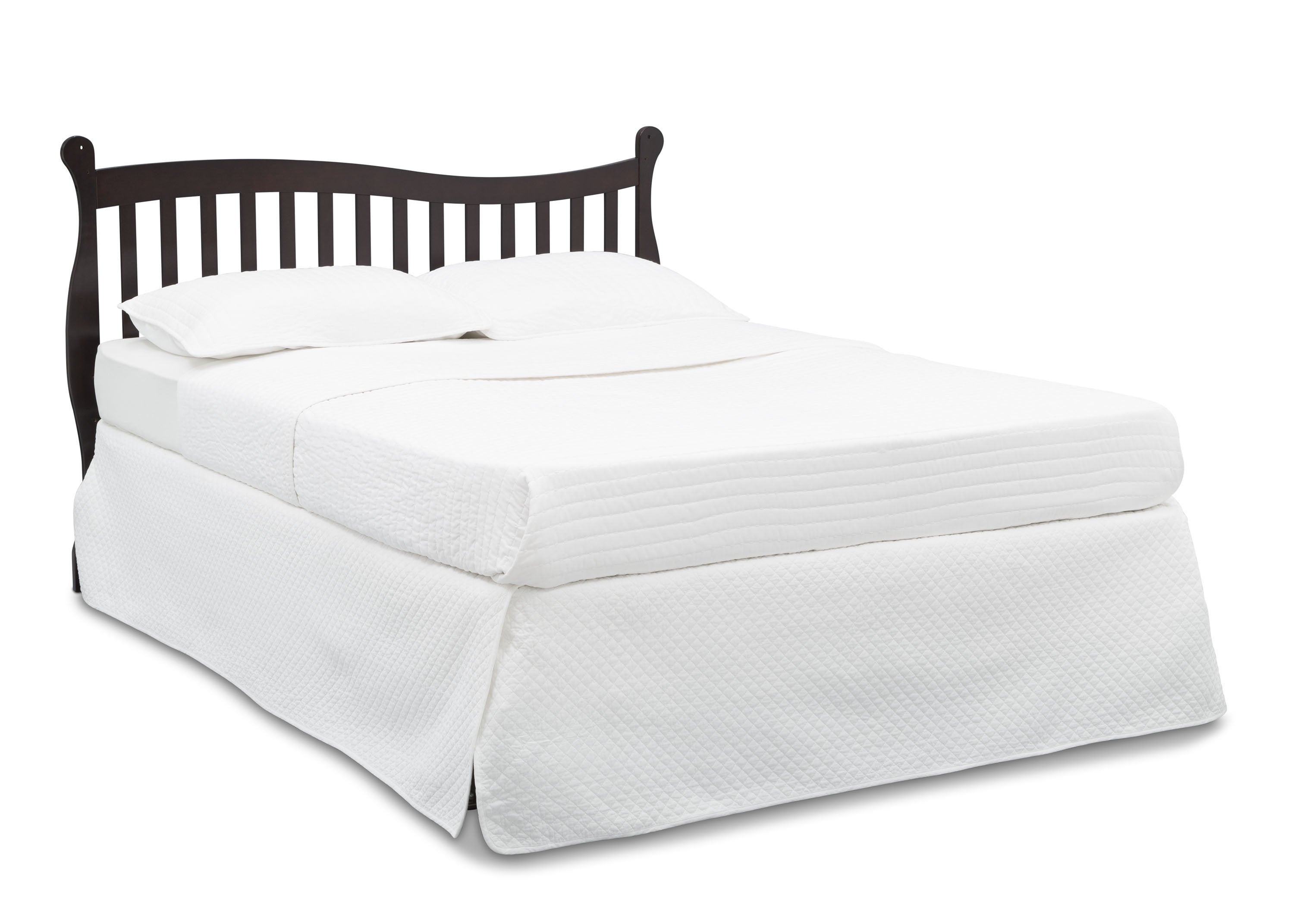 Brookside 4-in-1 Convertible Baby Crib - White Nursery Furniture for Newborn to Toddler Bed | Perfect for Modern Nursery, Bedroom & Daycare Use