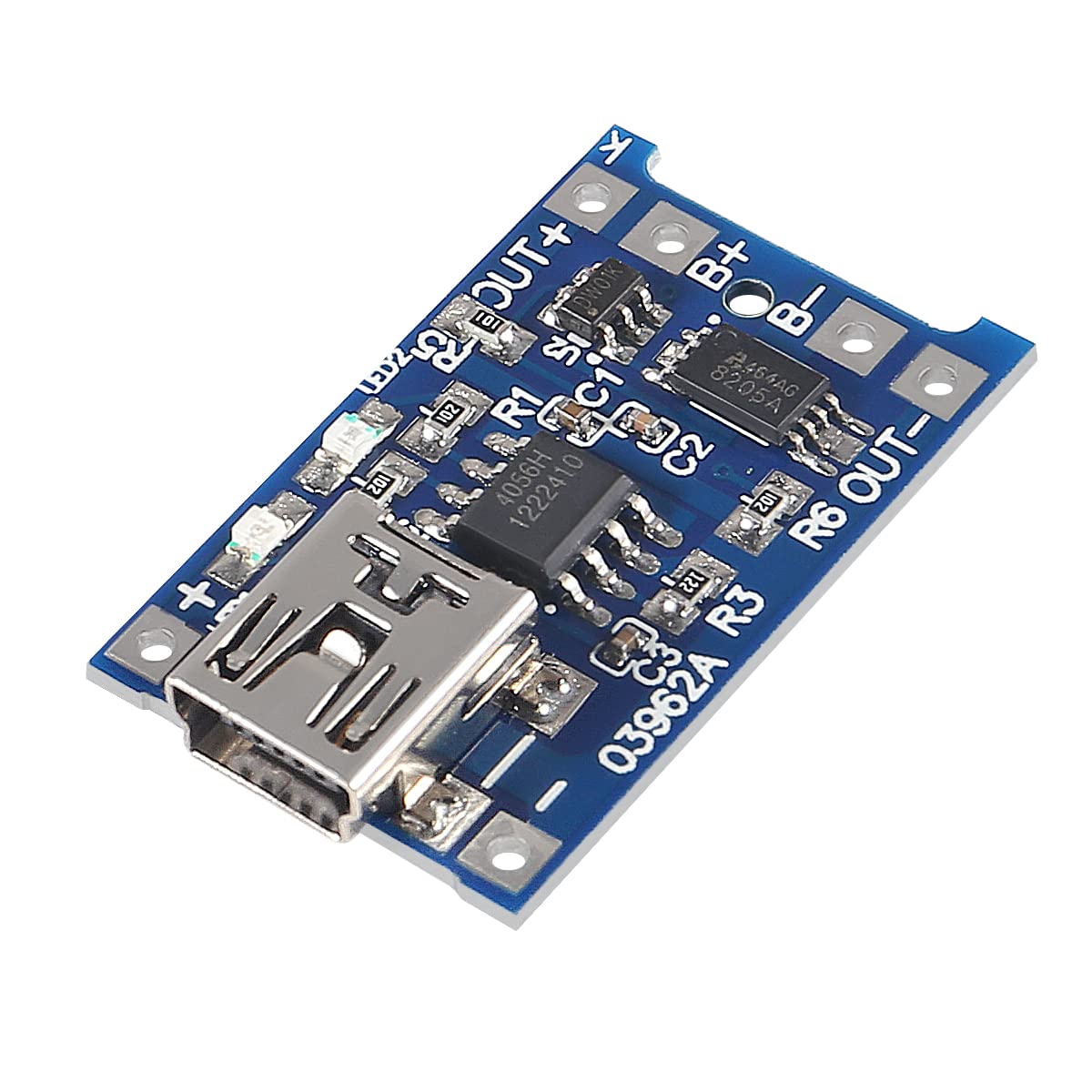 20pcs TP4056 18650 Lithium Battery Charging Board - 5V 1A Mini USB Charger with Protection Circuit for DIY Electronics, Flashlights, and Power Banks