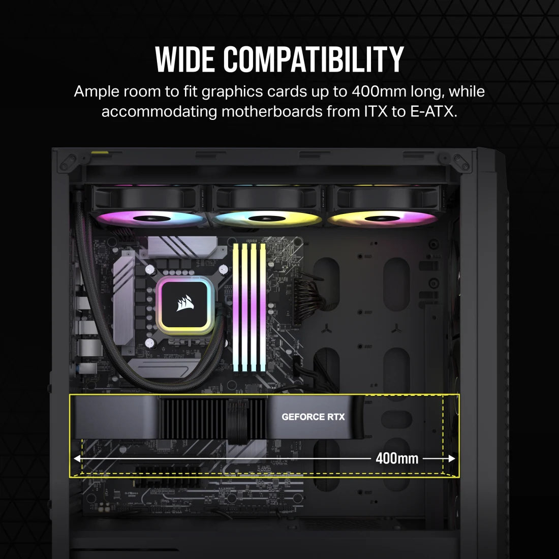 Corsair 480T Airflow Mid Tower ATX PC Case - Tempered Glass, Black (RGB/Non-RGB) | High Airflow Design for Gaming & Workstation Builds