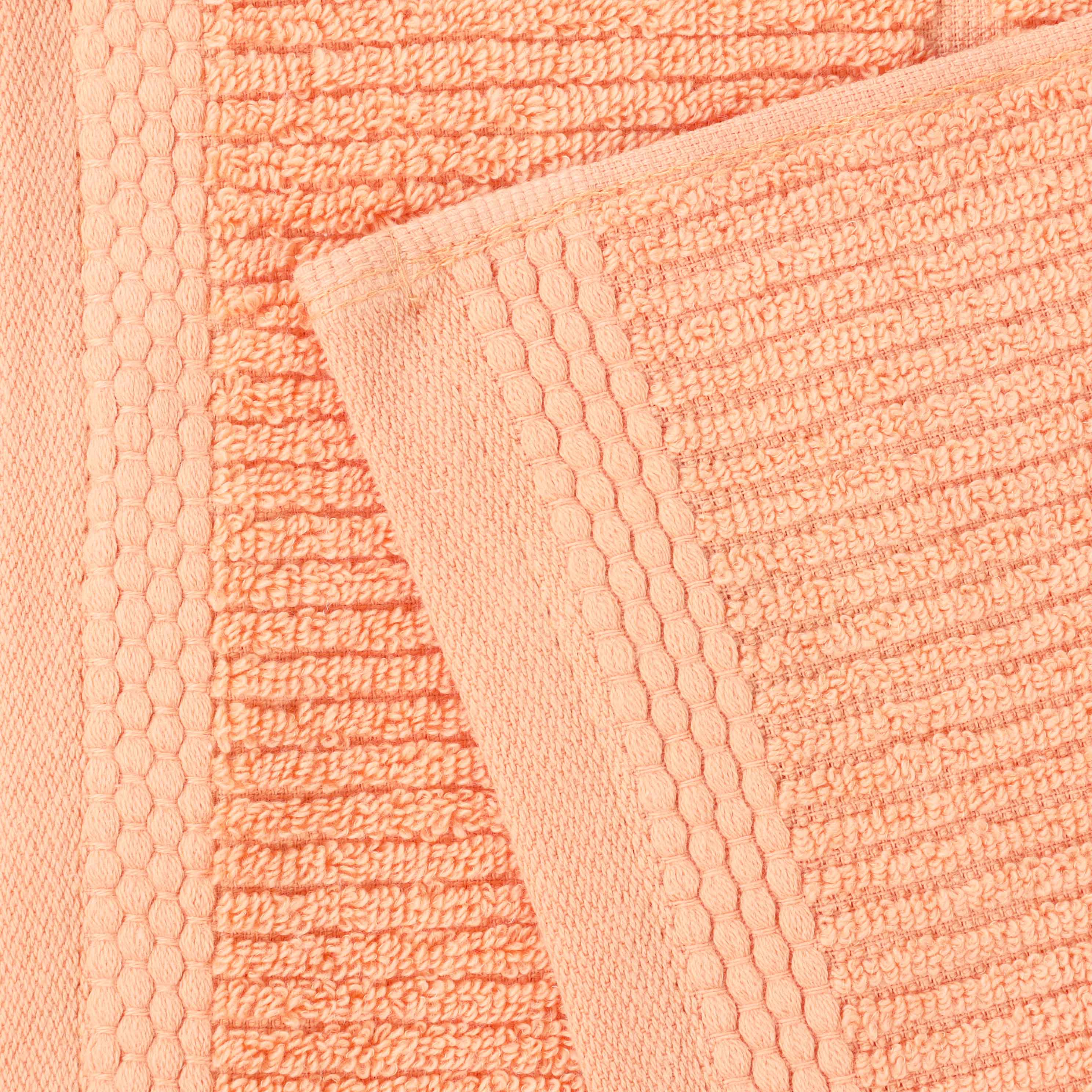 Milo Smart Twist Cotton Solid Ribbed Design Bath Sheets, Set of 2 - Ultra Soft & Absorbent Luxury Towels for Spa, Bathroom & Beach Use