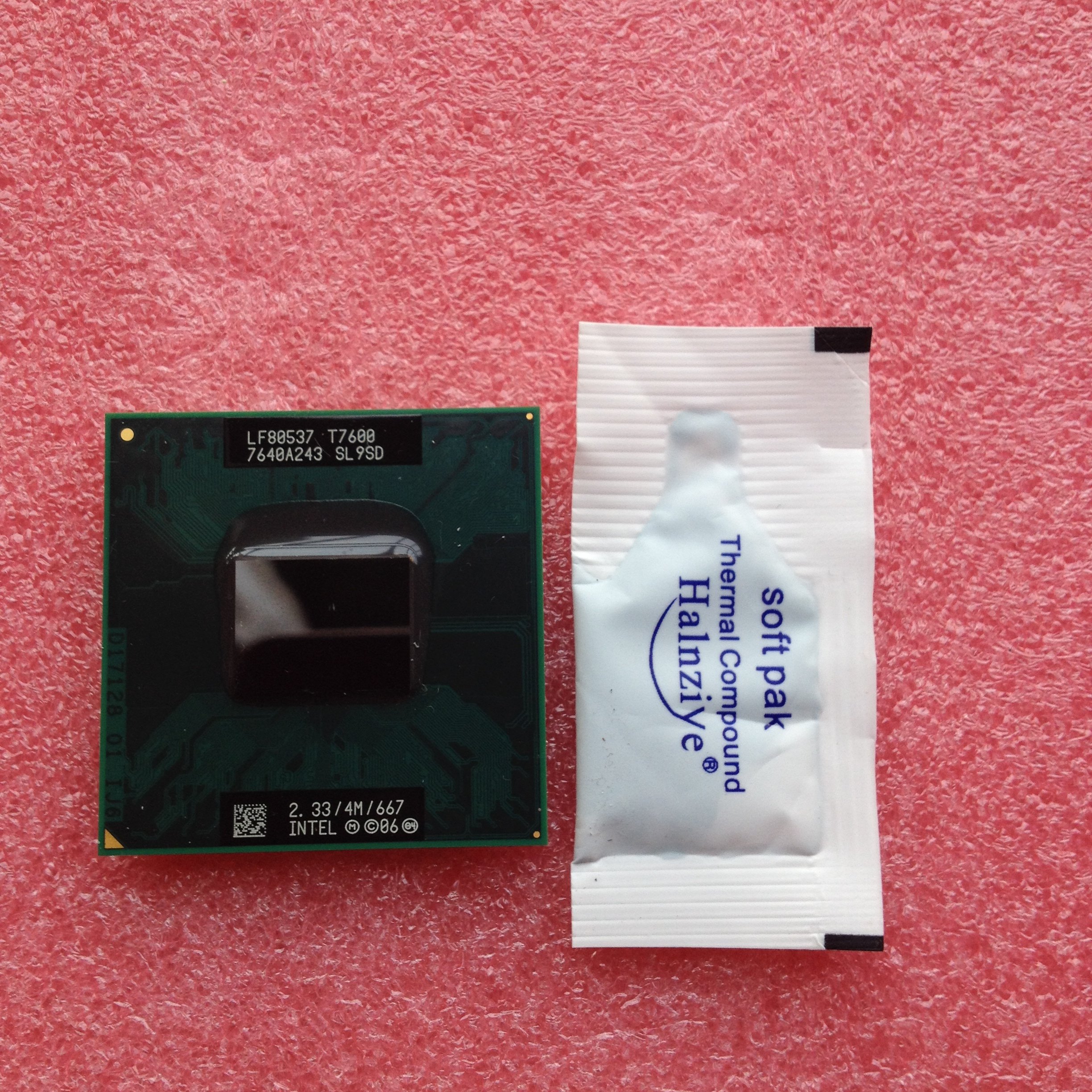 Intel Core 2 Duo T7600 2.33GHz SL9SD Mobile Processor - Dual Core CPU for Laptop Upgrades & High-Performance Computing