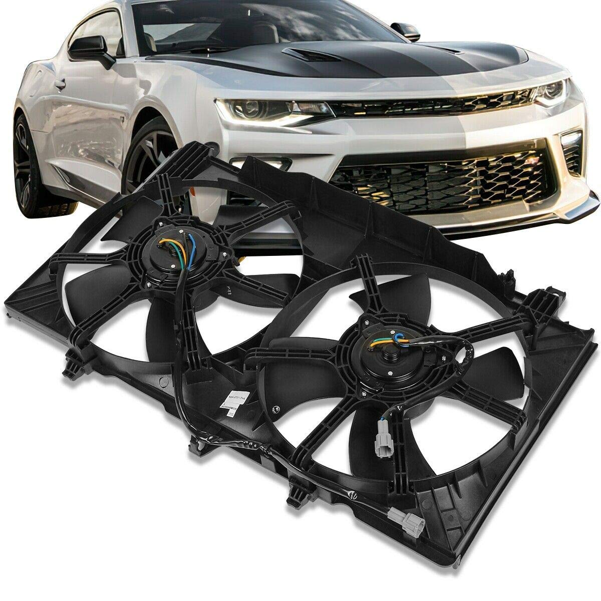 High-Performance Engine Cooling Fan Kit - Compatible with 2003-2007 Infiniti G35 Coupe/Sedan & 2003-2006 Nissan 350Z Coupe/Convertible - Direct OE Replacement (Part# NI3115127) - Perfect for Overheating Prevention & Summer Driving