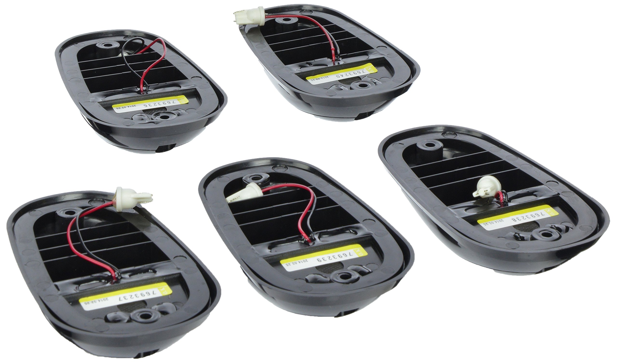 Recon 264146BK Smoked Cab Roof Lights 5-Piece Set for 2003-2007 Dodge Ram 2500 & 3500 Heavy Duty Trucks - Off-Road Lighting Upgrade for Enhanced Visibility