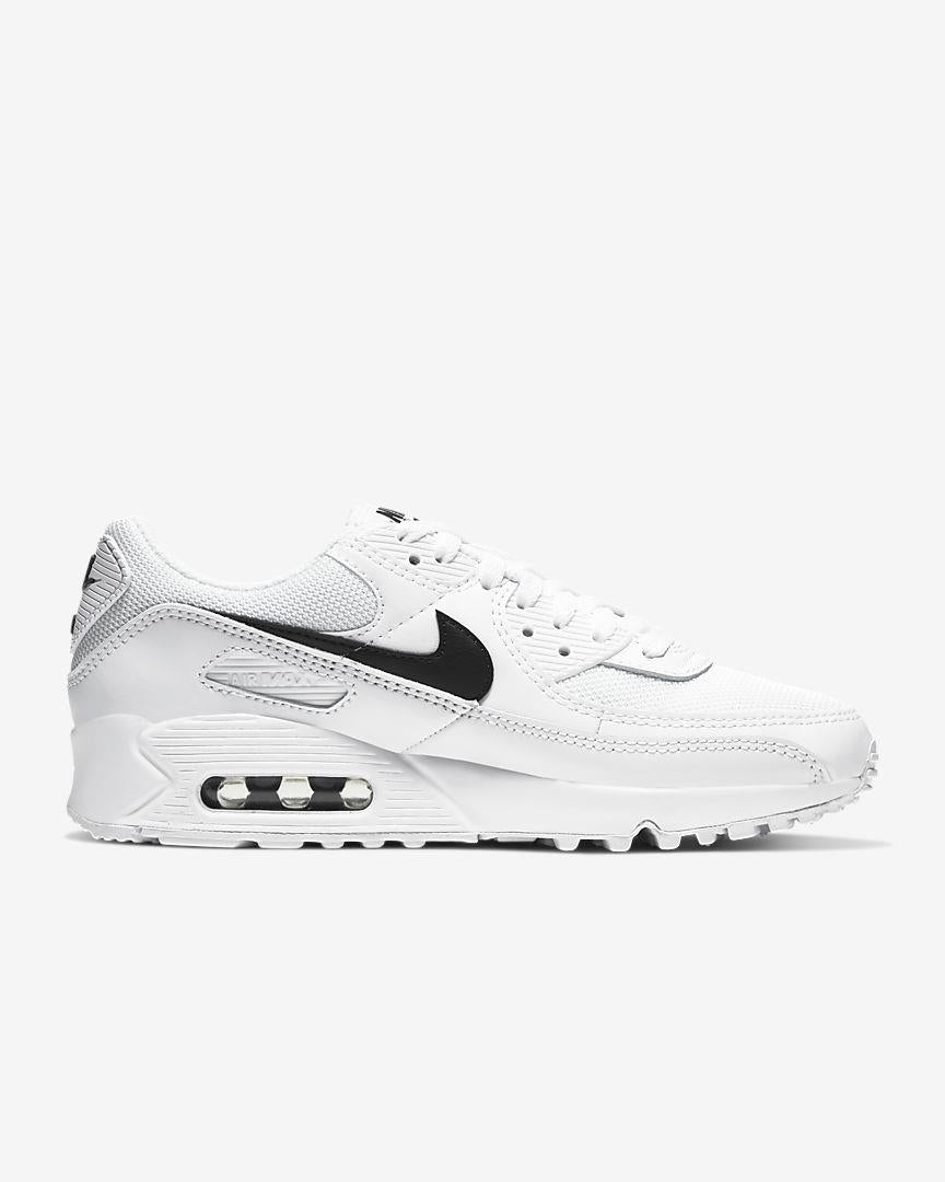 Nike Air Max 90 Running Shoes - White & Black Retro Sneakers for Men & Women | Comfortable Cushioned Athletic Shoes for Jogging, Gym Workouts & Casual Wear
