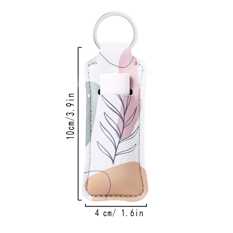 COOKOOKY Cute Lip Balm Keychain Holder with Clip - Chapstick Holder Keychain for Women & Girls - Perfect for Keyrings, Bags, and Daily Use