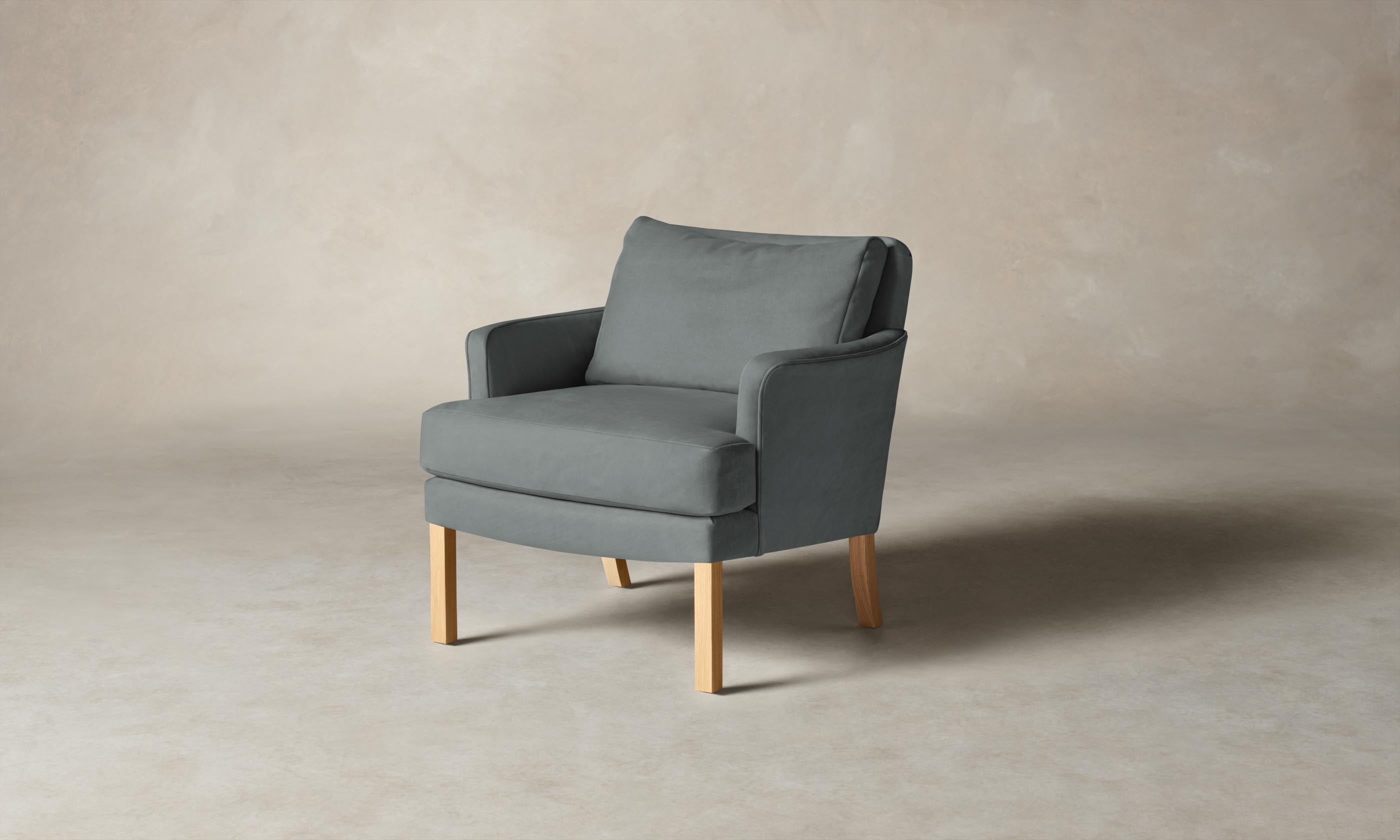 Premium Nubuck Leather Kaye Chair - Modern Office & Home Furniture for Comfortable Seating - Perfect for Workspaces, Living Rooms & Reading Nooks