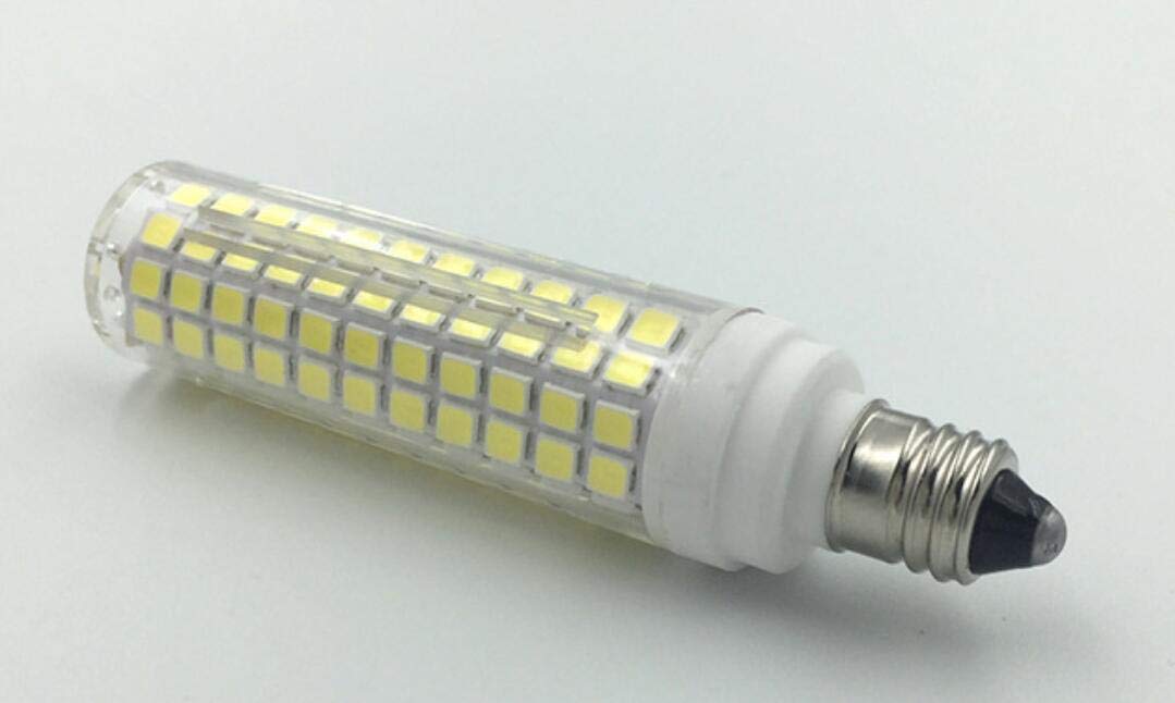 Dimmable E11 LED Bulbs 10W (100W Halogen Equivalent) - 110V Cool White 6000K Corn Light Bulbs with JD T4 E11 Mini Candelabra Base - 136 LED 2835 SMD - 3 Pack - Perfect for Chandeliers, Ceiling Fans & Decorative Lighting