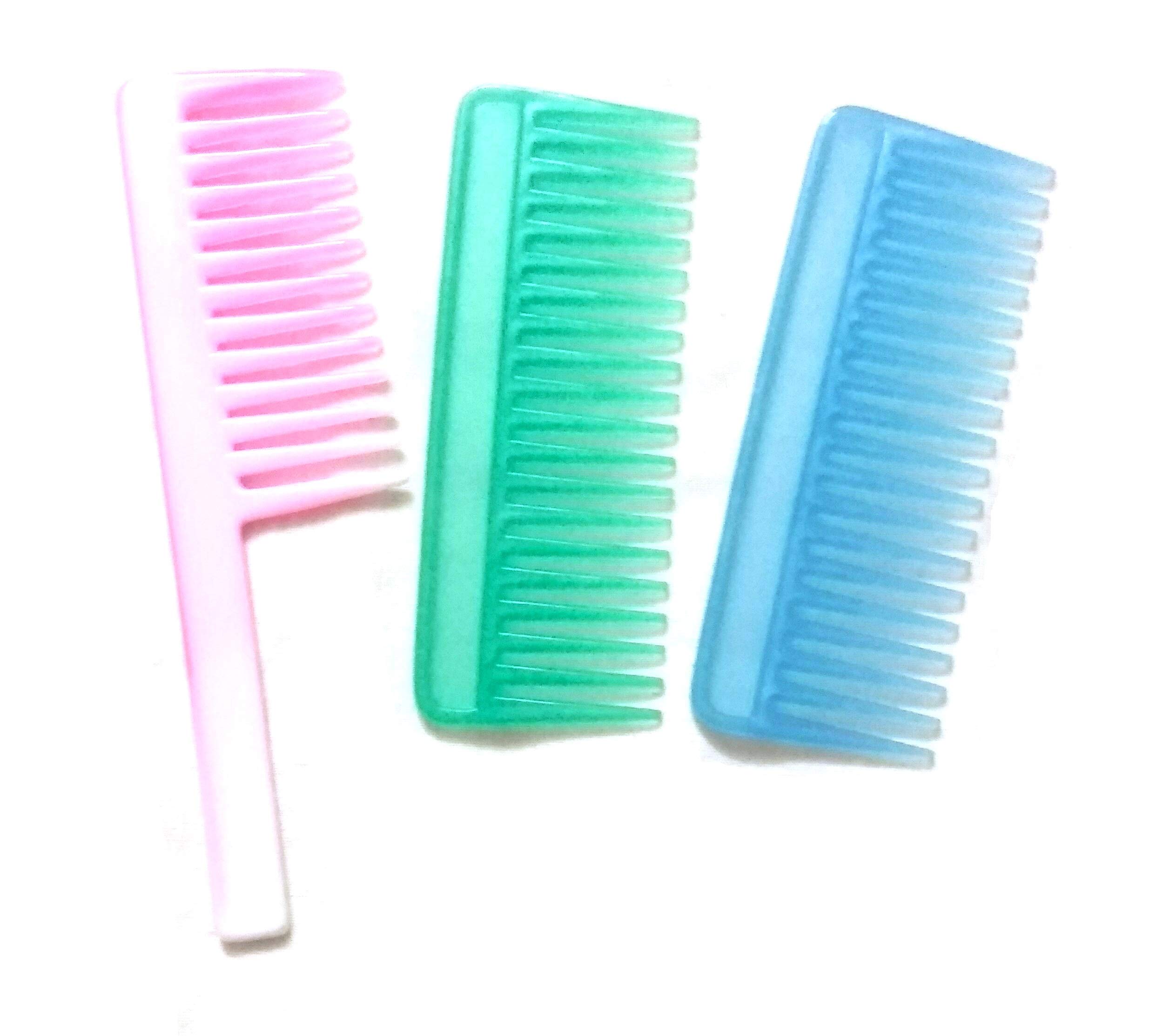 Premium Detangling Hair Comb Set of 3 - Wide Tooth & Fine Tooth Combs for Wet/Dry Hair - Gentle Hair Care & Shampoo Comb for Men & Women - Perfect for Bath, Shower & Daily Styling