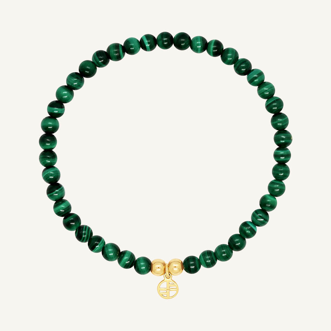 Malachite Lumiere Bracelet - Stone of Transformation & Protection | Healing Crystal Jewelry for Meditation, Energy Work & Spiritual Growth