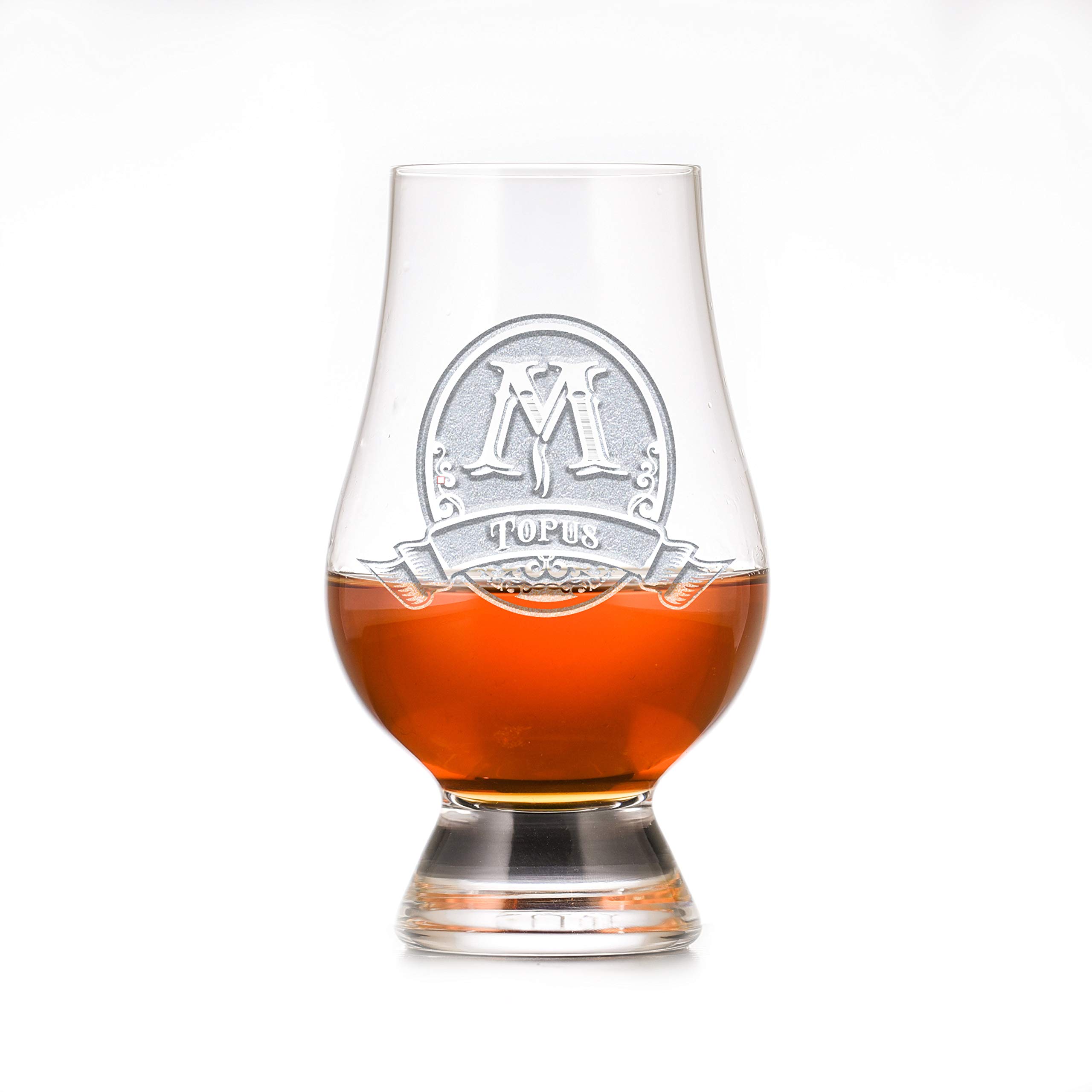 Personalized Engraved Glencairn Scotch Whisky Glass Set of 4 - Perfect for Whiskey Tasting, Gifts & Home Bar Decor