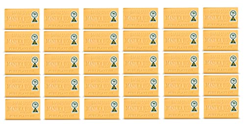 Australian Botanical Soap - Manuka Honey & Jojoba Oil (40 Bars) | Natural Skincare for Dry & Sensitive Skin | Handmade Soap for Bath, Shower & Gift