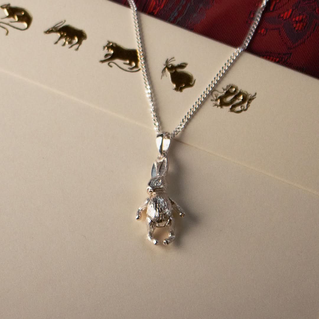 Elegant Rabbit Pendant Necklace - Sterling Silver Jewelry for Women - Perfect Gift for Birthday, Anniversary & Valentine's Day - Ideal for Everyday Wear & Special Occasions