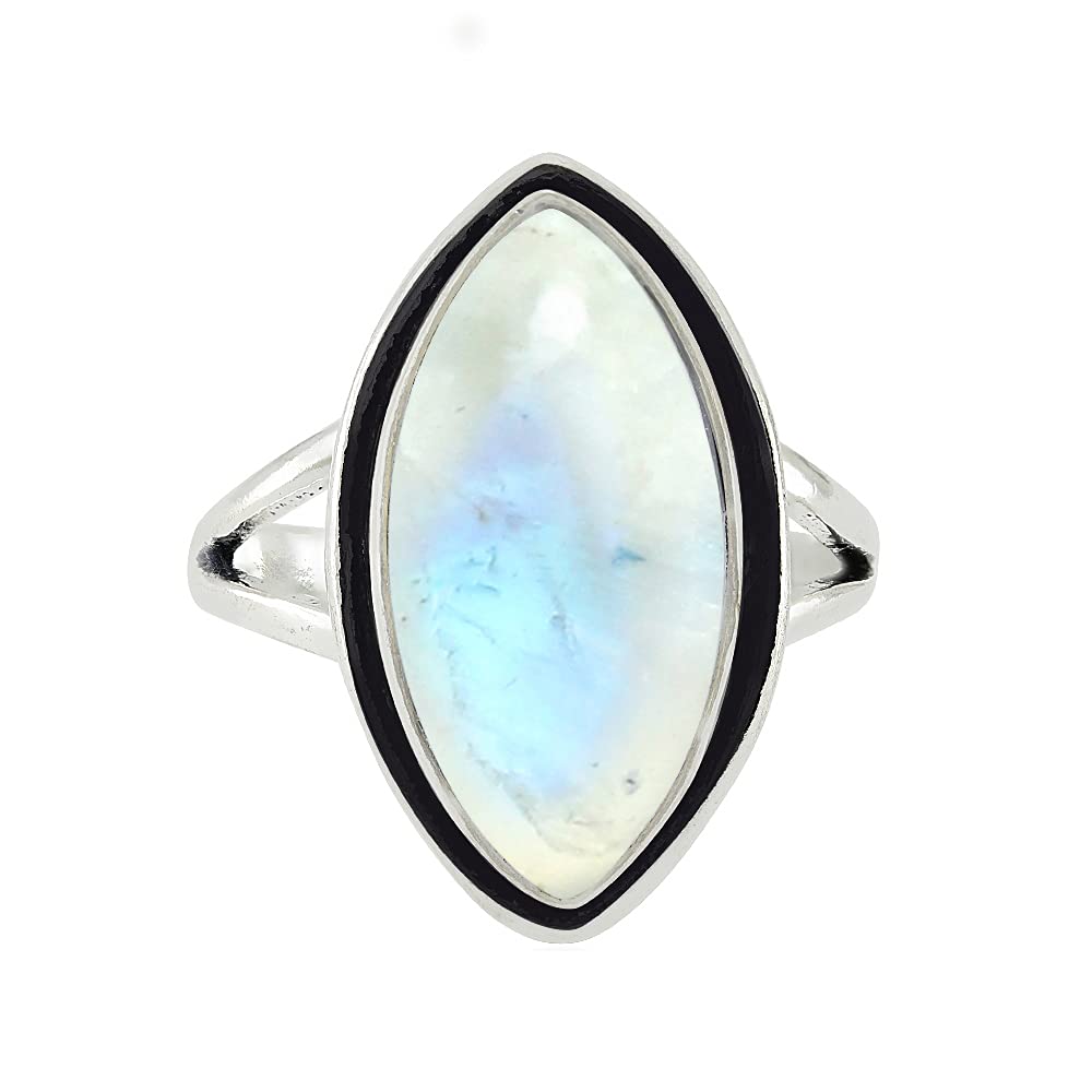 7.15 Carat Marquise Cut Natural Birthstone Ring in Sterling Silver - Perfect Mother's Day Gift for Mom, Wife & Sister | Elegant Solitaire Jewelry for Women | Ideal for Anniversaries, Birthdays & Special Occasions