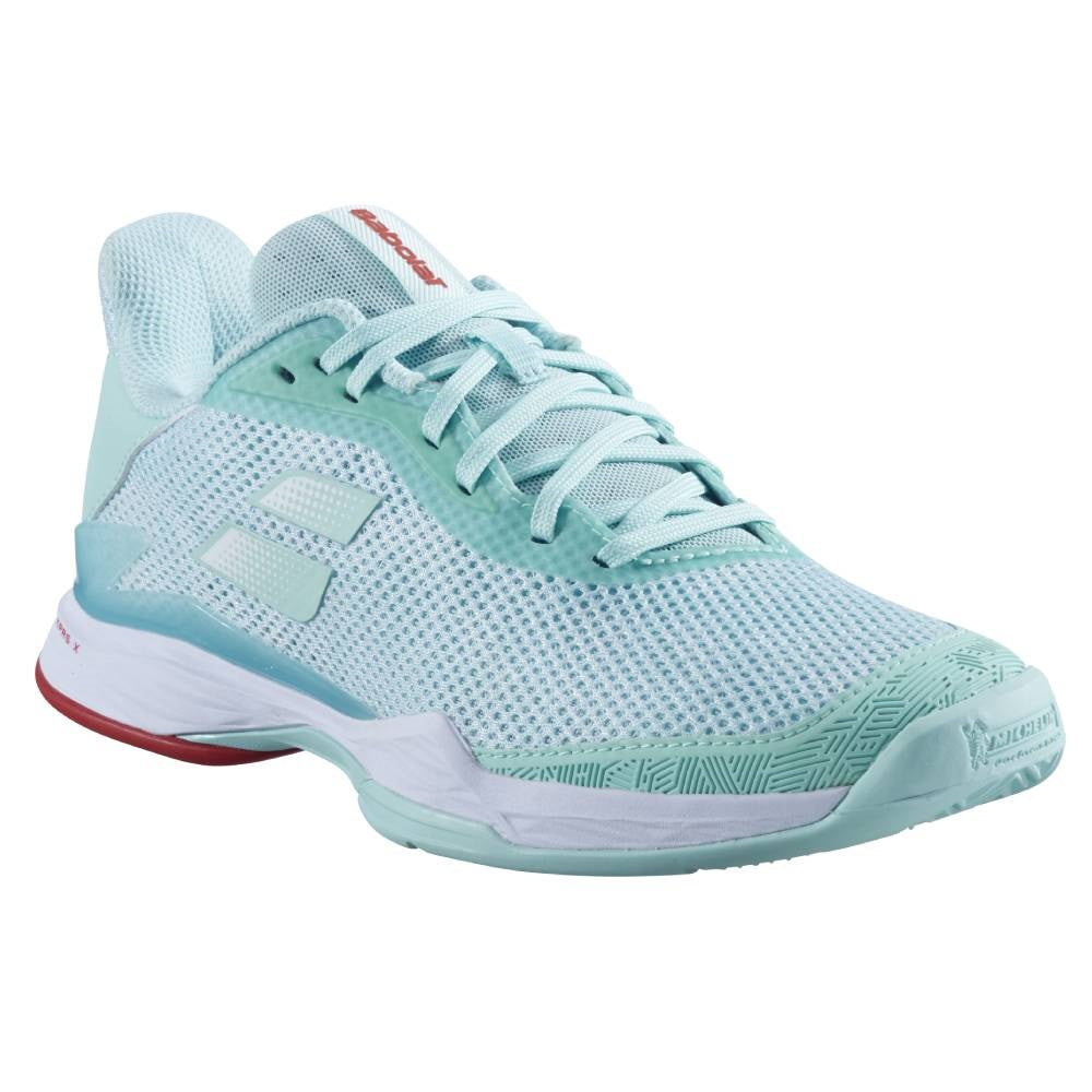Babolat Jet Tere Clay Women's Tennis Shoes - Lightweight Performance Court Shoes for Clay Courts (Blue/White) | Perfect for Competitive Matches & Training Sessions