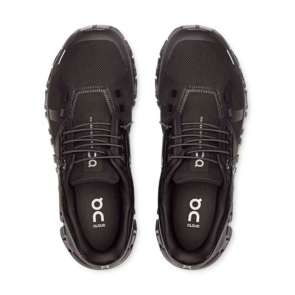On Cloud 6 Running Shoes for Men & Women - Black with 3M Reflective Details (Model: MF10071043) | Lightweight & Cushioned for Road Running, Jogging, and Gym Workouts