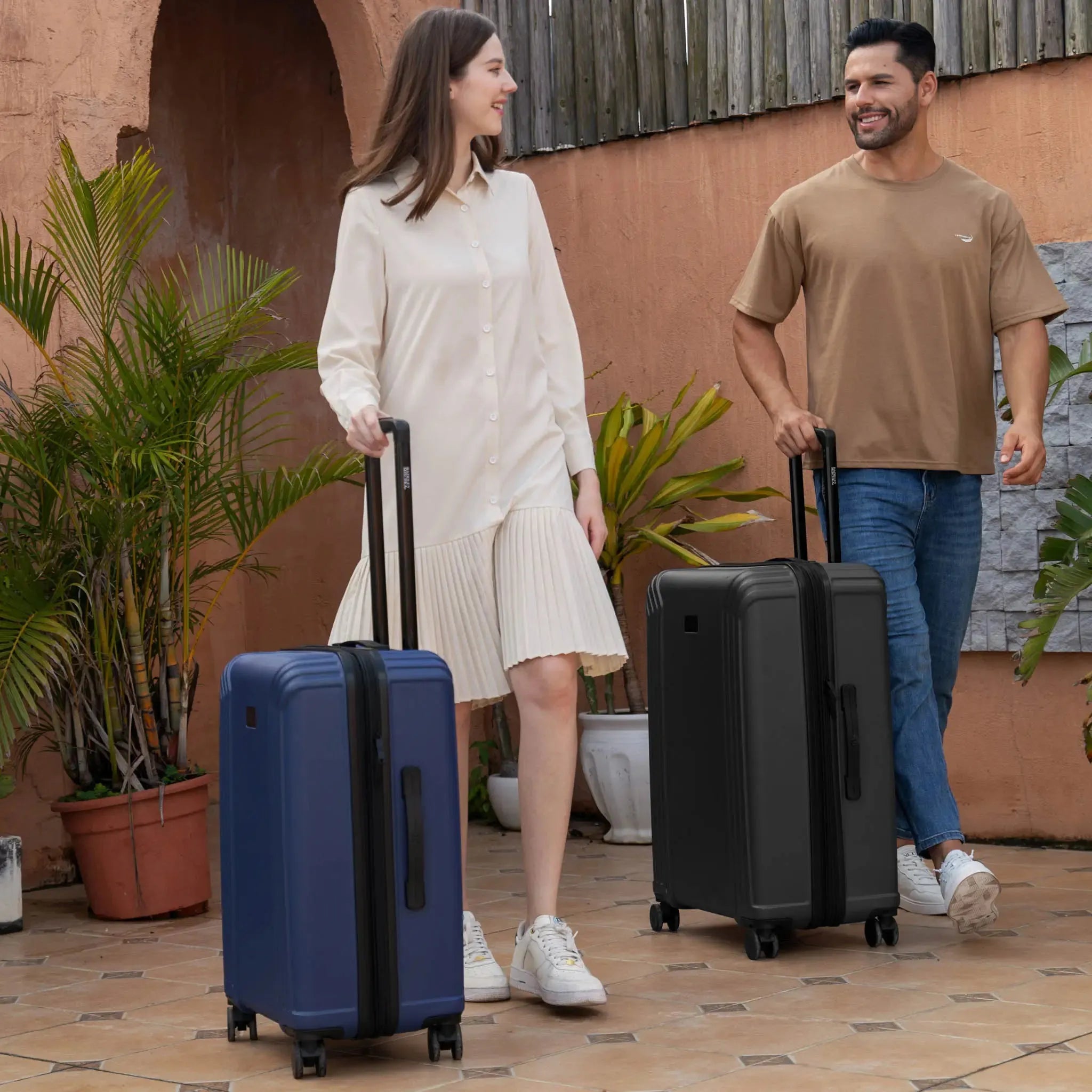 Evalyn 3-Piece Expandable Luxury Luggage Set - Spinner Suitcase with TSA Lock for Travel, Business Trips & Vacations