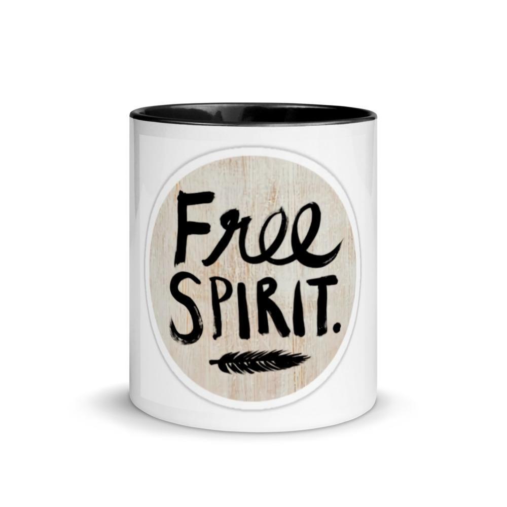 Free People Travel Inspired Coffee Mug with Color Inside - Wanderlust & Boho Glamping Tea Cup for Campers, Caravan Lovers - Perfect for Outdoor Adventures, Cozy Home Use & Gift Giving