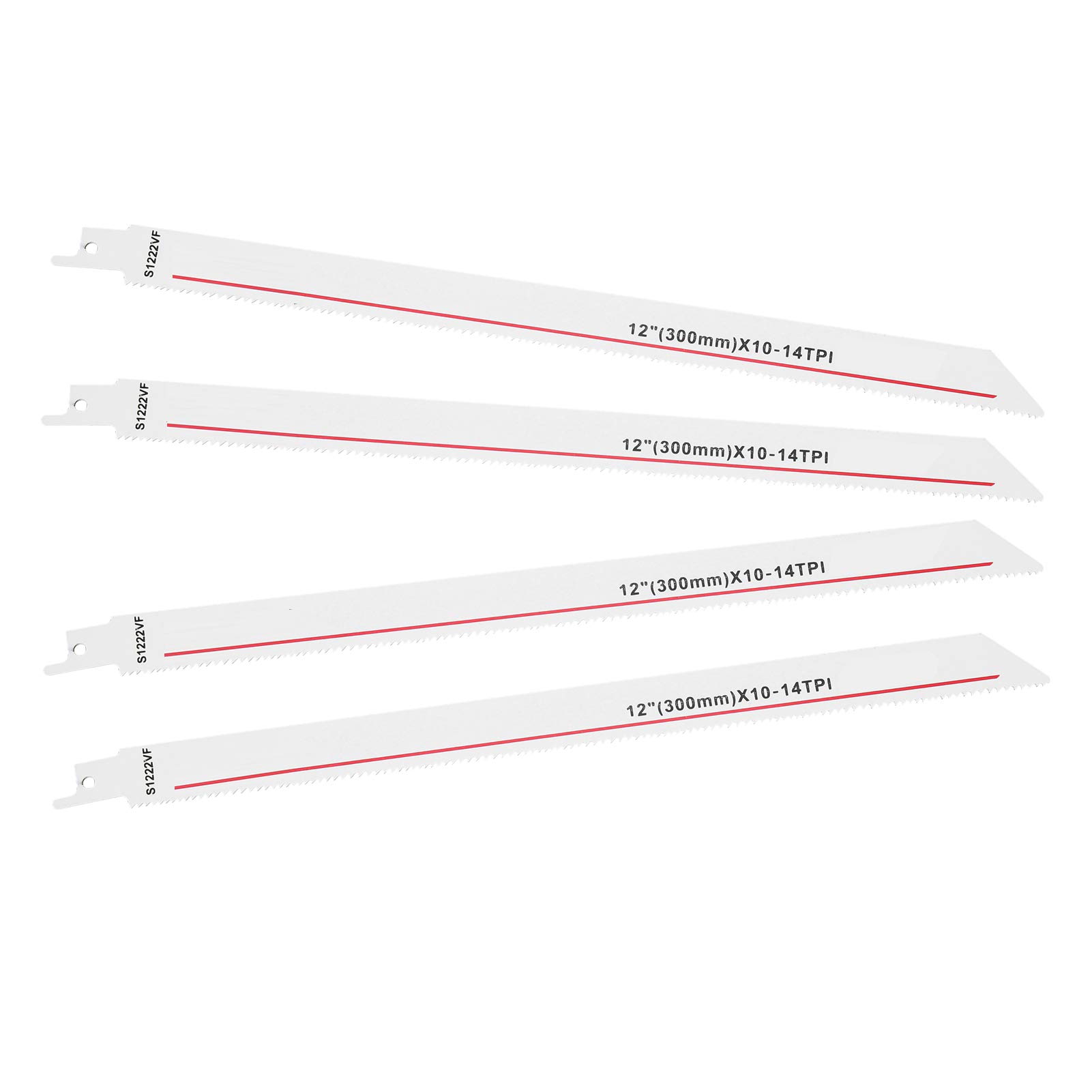 4Pcs HSS Reciprocating Saw Blades for Wood Cutting - 14 TPI Multi-Function Carpentry Tool for DIY Projects, Home Renovation & Woodworking