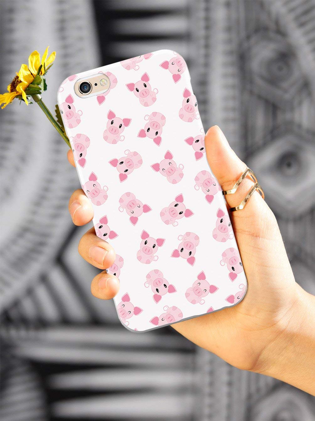 Inspired Cases - Samsung Galaxy Note 9 Case with 3D Textured Design - Protective Phone Cover with Piggie Pattern - Perfect for Work, Travel & Everyday Use
