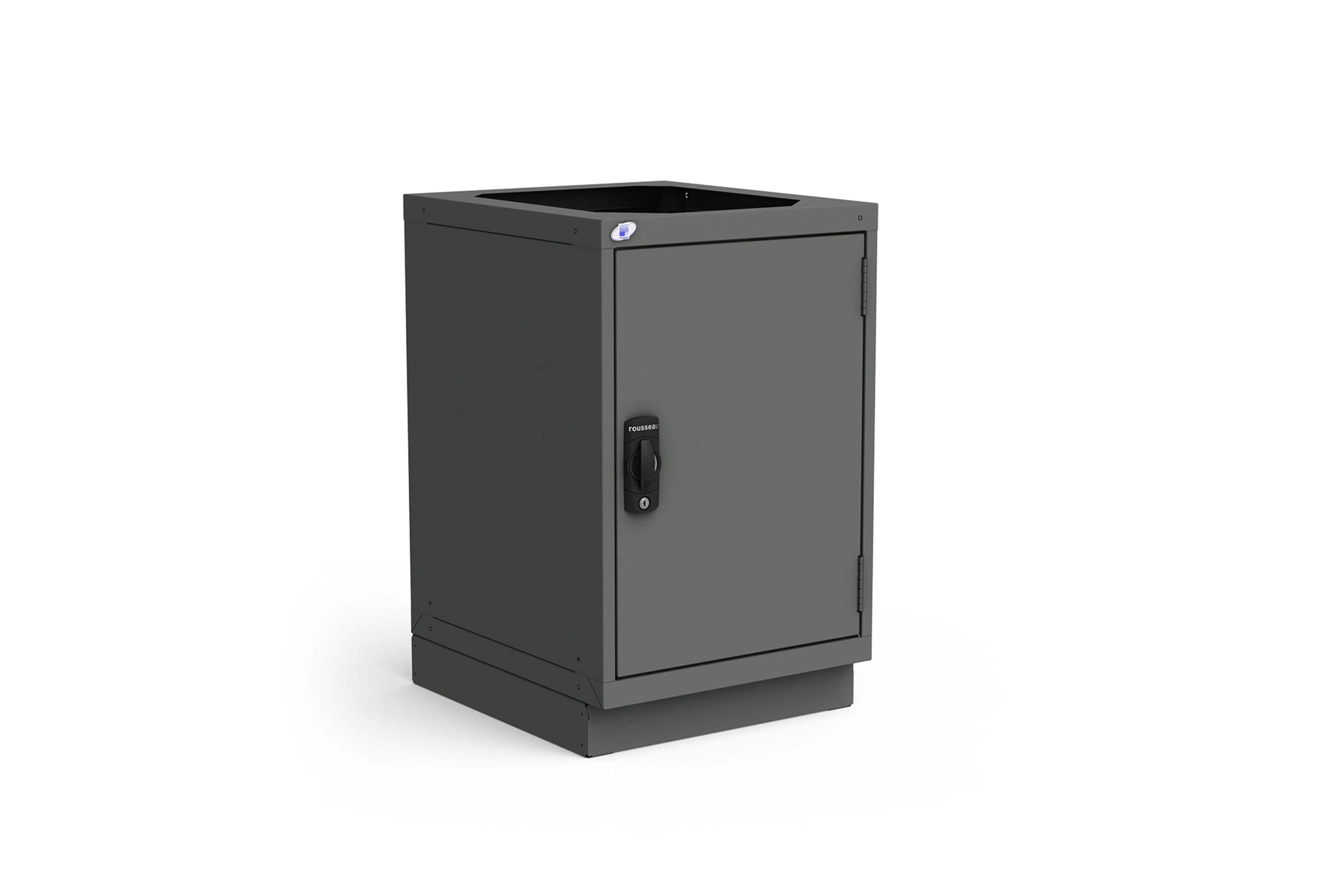 Rousseau Sink Cabinet - Modern Bathroom Vanity with Storage, White Ceramic Vessel Sink & Wooden Base | Perfect for Small Bathrooms, Powder Rooms & Guest Baths