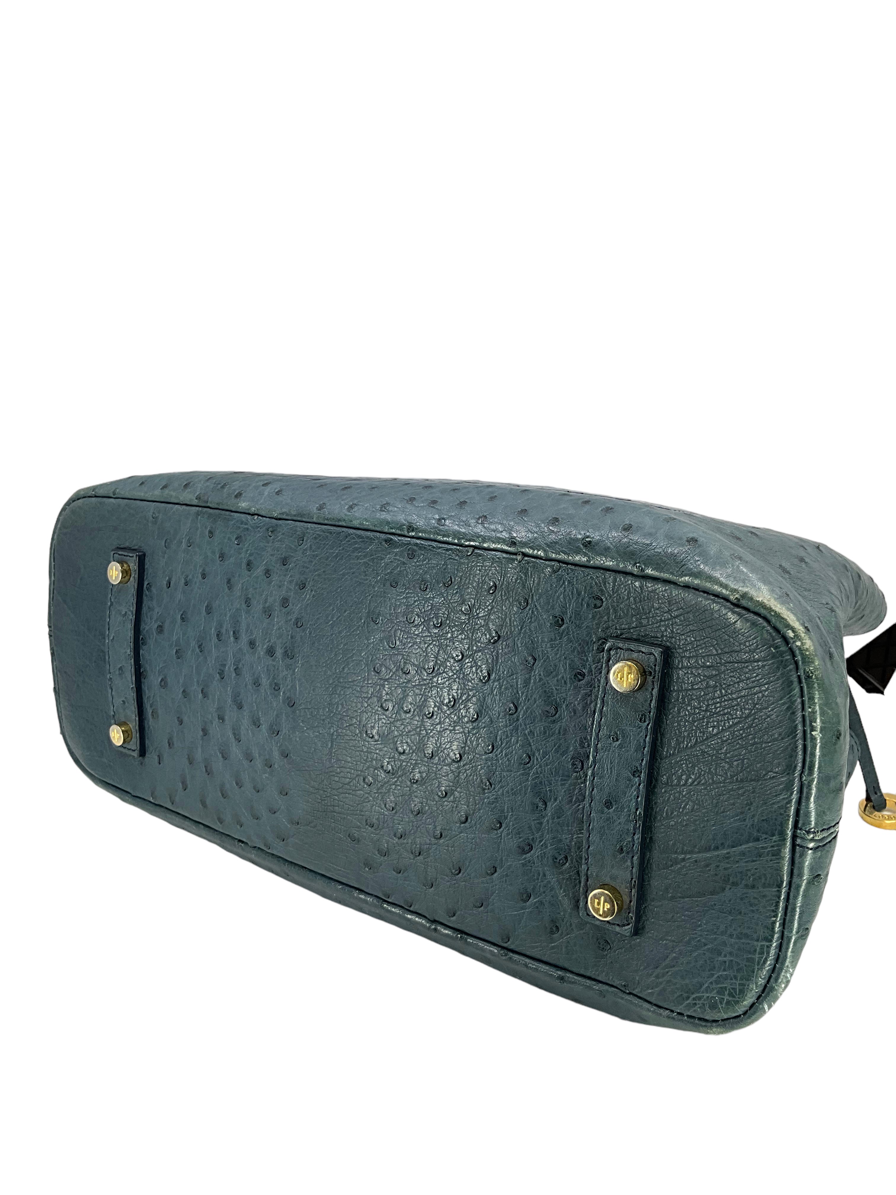 Luxury Loro Piana Ostrich Leather Bellevue Tote Bag for Women - Premium Handmade Designer Shoulder Bag for Work, Travel & Everyday Use