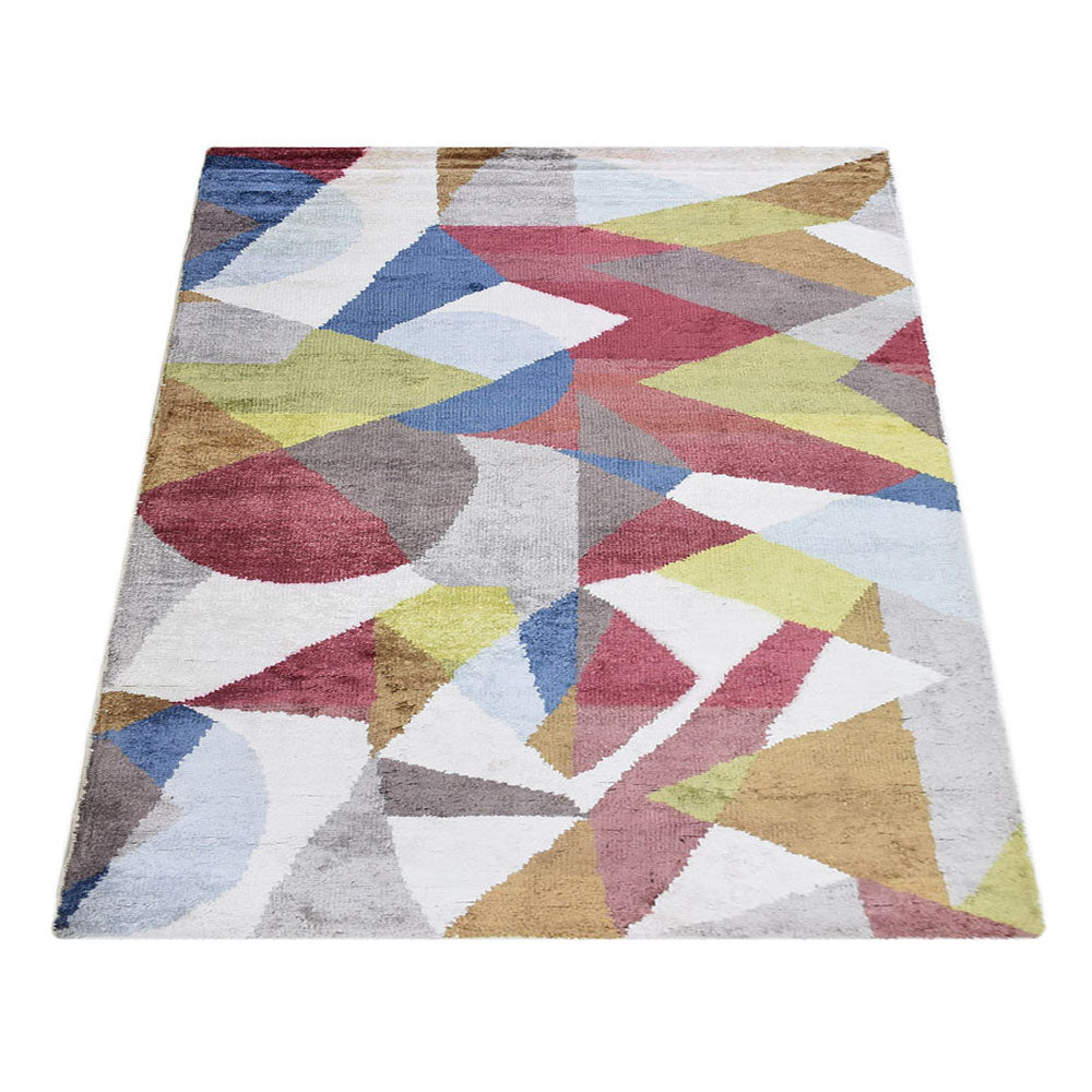 Hand Knotted Sheer Rug - Lightweight & Elegant Home Decor for Living Room, Bedroom, or Nursery | Boho Chic & Breathable Design