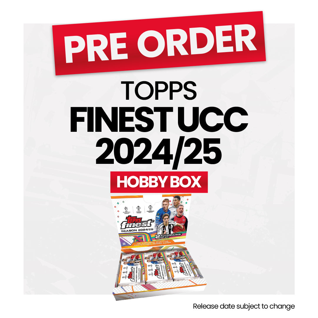 2024/25 Topps Finest UEFA Club Competitions Hobby Box - Premium Soccer Trading Cards Collection - Perfect for Collectors & Fantasy League Fans