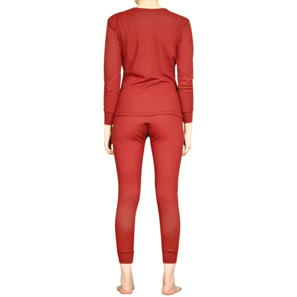 LAVRA Women's Thermal Underwear Set - 100% Cotton Waffle Knit Long Johns for Winter, Warm Thermal Top & Pants Pajama Set - Perfect for Cold Weather, Sleeping, and Layering Under Clothes