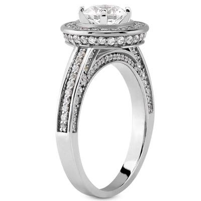 1.71 Carat TW Round Diamond Engagement Ring Set - Modern Style with Form Fit Matching Wedding Band - Perfect for Proposals, Anniversaries & Bridal Jewelry