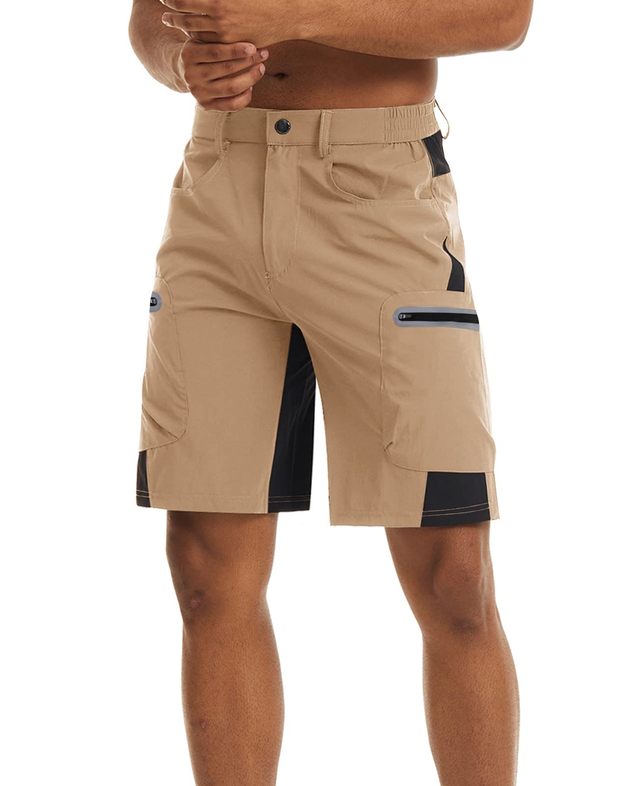 Surenow Men's Hiking Cargo Shorts - Lightweight Quick-Dry Outdoor Shorts for Summer, Fishing, Camping & Travel | Durable & Comfortable for Hiking, Backpacking & Adventure Activities