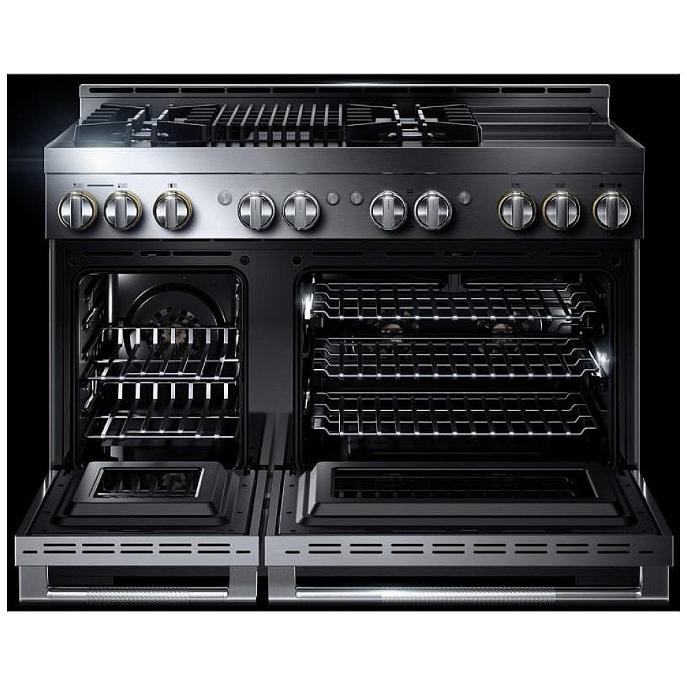 JennAir RISE™ 48-Inch Professional Gas Range JGRP748HL - Open Box New - Premium Gas Cooktop for Gourmet Cooking & Large Family Kitchens
