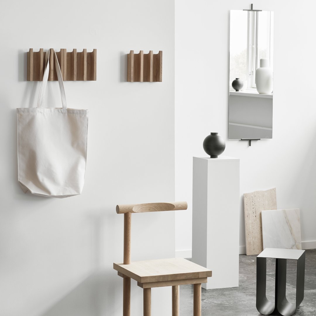 Stylish Wall Mounted Column Coat Rack - Space Saving Entryway Organizer for Hats, Jackets & Bags | Perfect for Hallway, Mudroom or Bedroom Closet