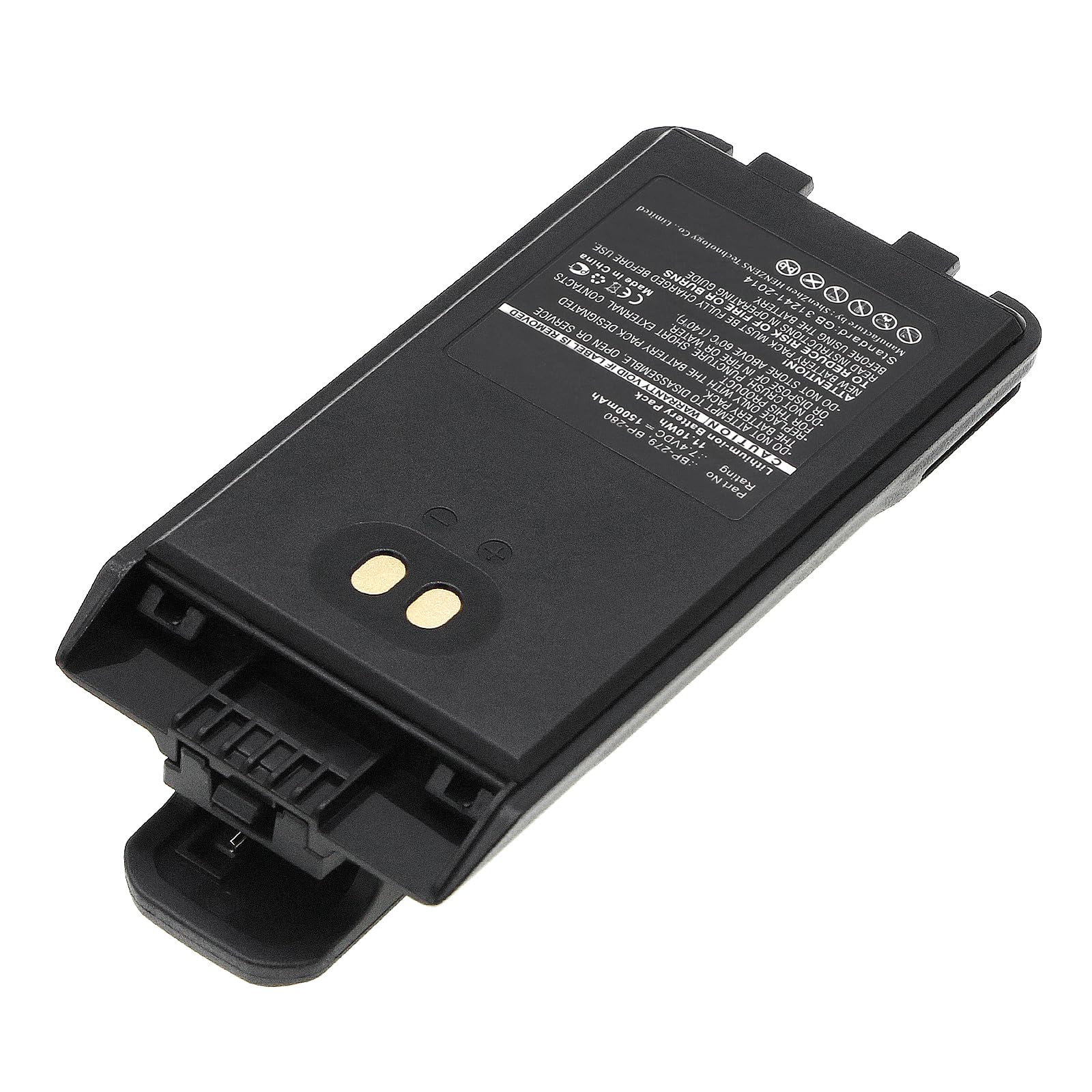 Synergy Digital 2-Way Radio Battery - 1500mAh Li-ion Replacement for Icom IC-F1000D & BP-279 | 7.4V High Capacity Walkie Talkie Battery for Construction, Security & Outdoor Activities