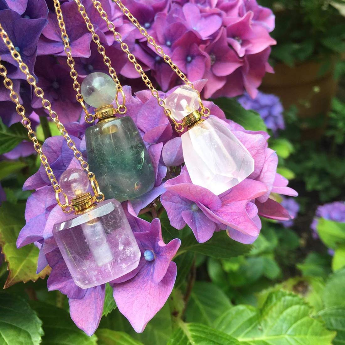 Natural Gemstone Crystal Necklace - Irregular Shape Healing Stones for Chakra Balancing & Aromatherapy | Perfect for Meditation, Yoga & Spiritual Healing