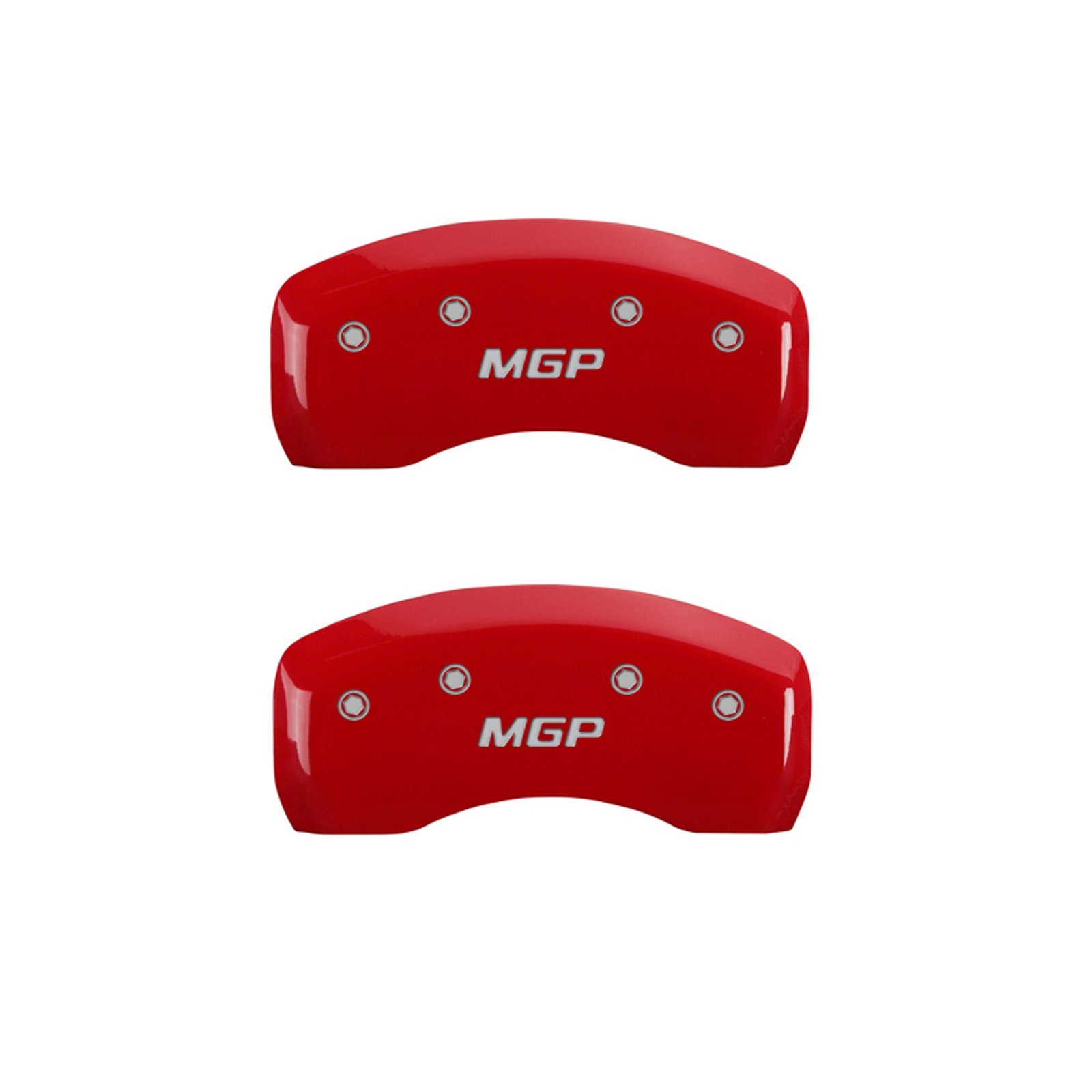 MGP Caliper Covers 16228SMGPRD - Red Brake Caliper Covers for 2010-2019 Toyota 4Runner (Front & Rear Set of 4) | Custom Engraved with MGP Logo | Enhances Vehicle Appearance & Protects Brake Components