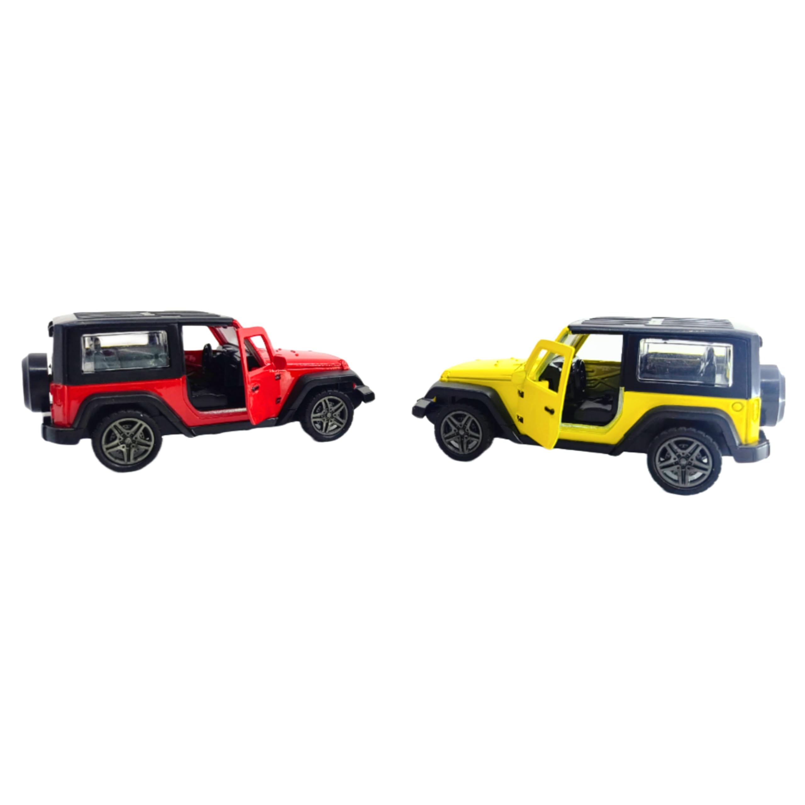 YEEZYDAYS Die-Cast Metal Thar Car Toy with Openable Doors & Pull Back Function - Collectible Model Car for Kids & Adults - Random Color (Great for Playtime, Gifts & Car Collections)