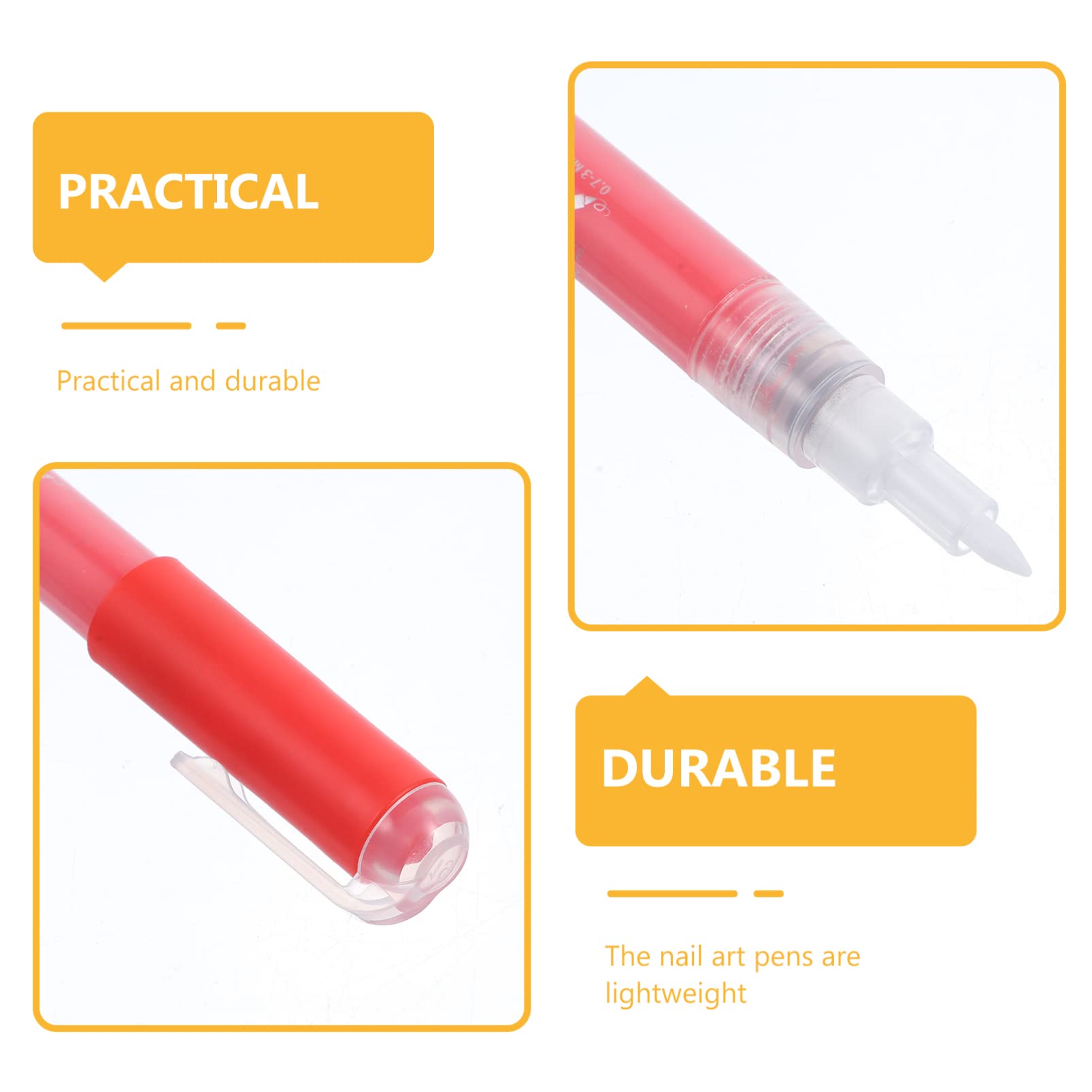 Beavorty 4pcs Nail Art Pens Set - Fine Tip Nail Polish Pens for Dots, Lines & Nail Art Painting - Perfect for DIY Manicures, Salon Use & Gift Giving