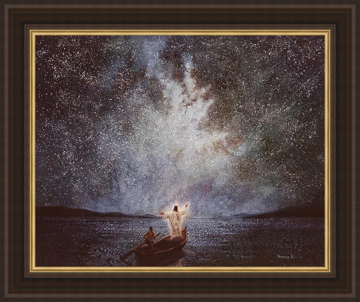 Calm and Stars Large Wall Art - Modern Abstract Canvas Painting for Living Room, Bedroom & Office Decor | Perfect for Home, Apartment & Workspace Aesthetic