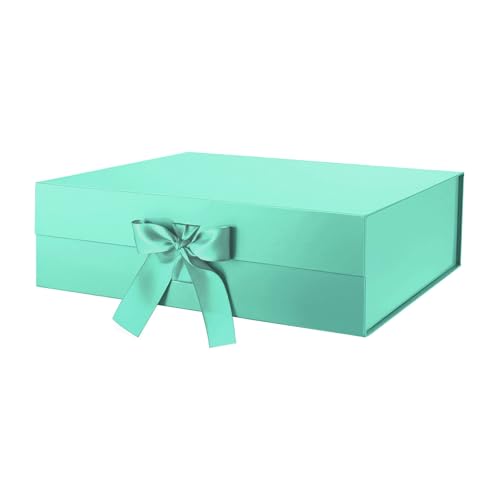 Light Green-Ribbon-16.3x14.2x5 Inches-Pack of 1