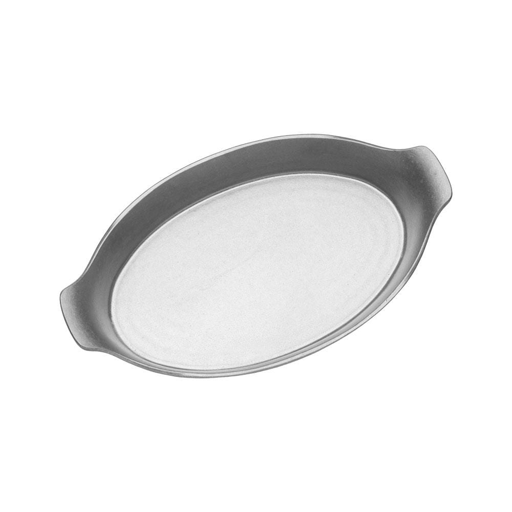 Premium Gourmet Grillware Oval Baker - Heavy Duty Ceramic Roasting Pan for Oven, Grill & BBQ - Perfect for Baking, Roasting & Serving Meals at Home, Parties & Outdoor Cooking