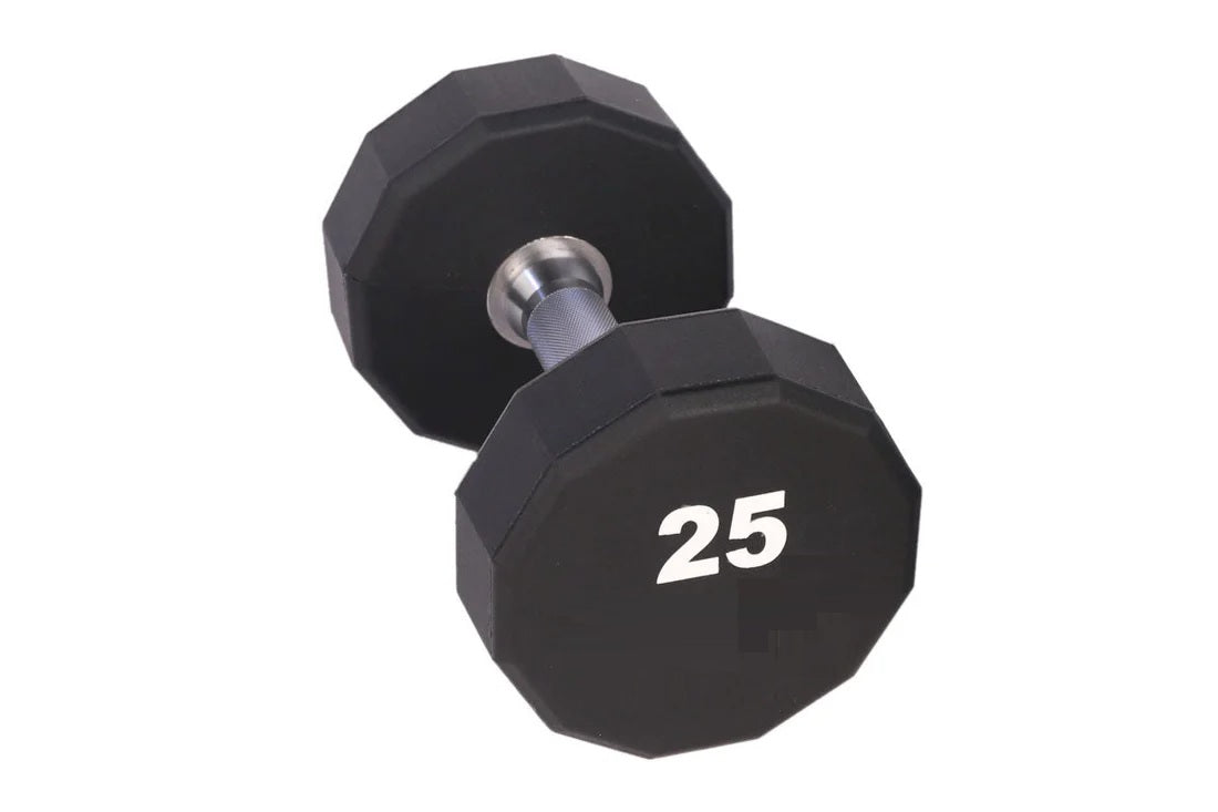 Warrior 12-Sided Urethane Dumbbells Set - Heavy Duty Workout Weights for Home Gym, Strength Training & CrossFit - Perfect for Weightlifting, Bodybuilding & Fitness Routines