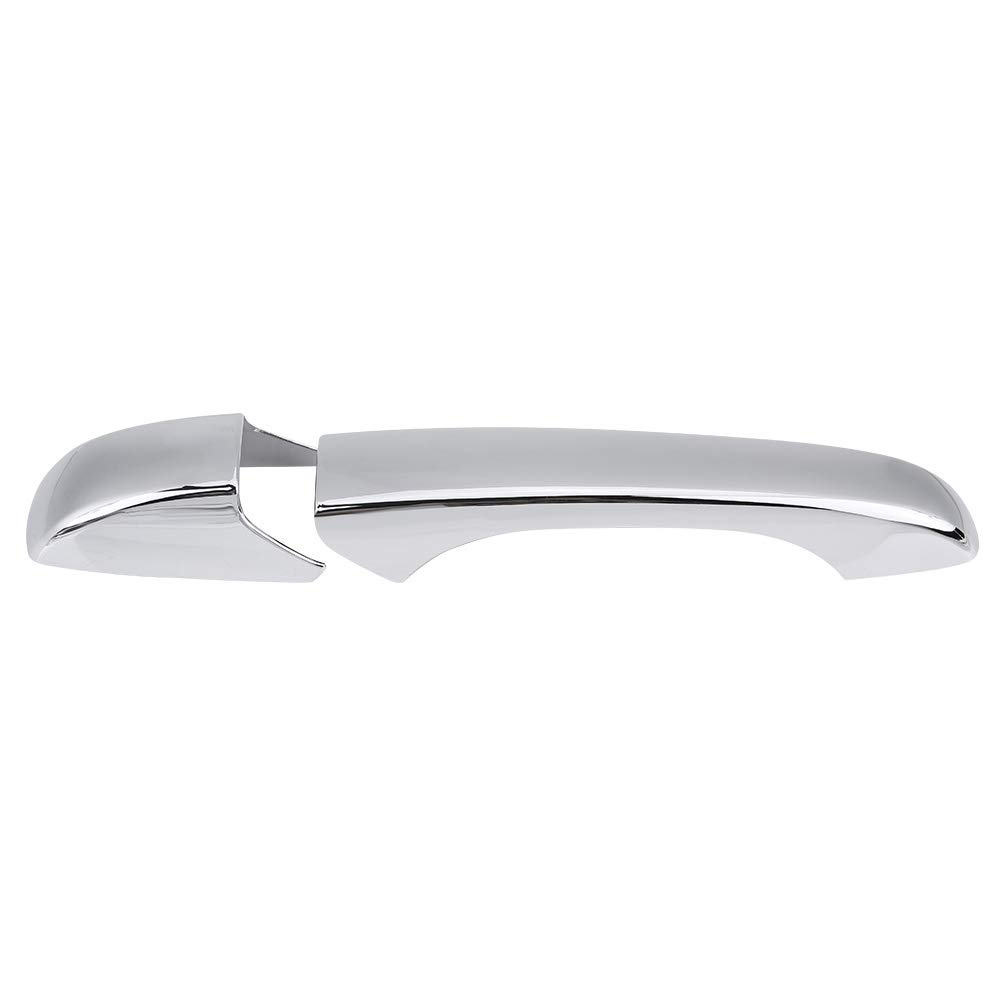 8PCS Chrome Door Handle Covers for Jeep Grand Cherokee 2011-2017 - Exterior Handle Protectors & Smart Key Access Compatible - Perfect for Car Detailing, Vehicle Protection & Style Upgrade