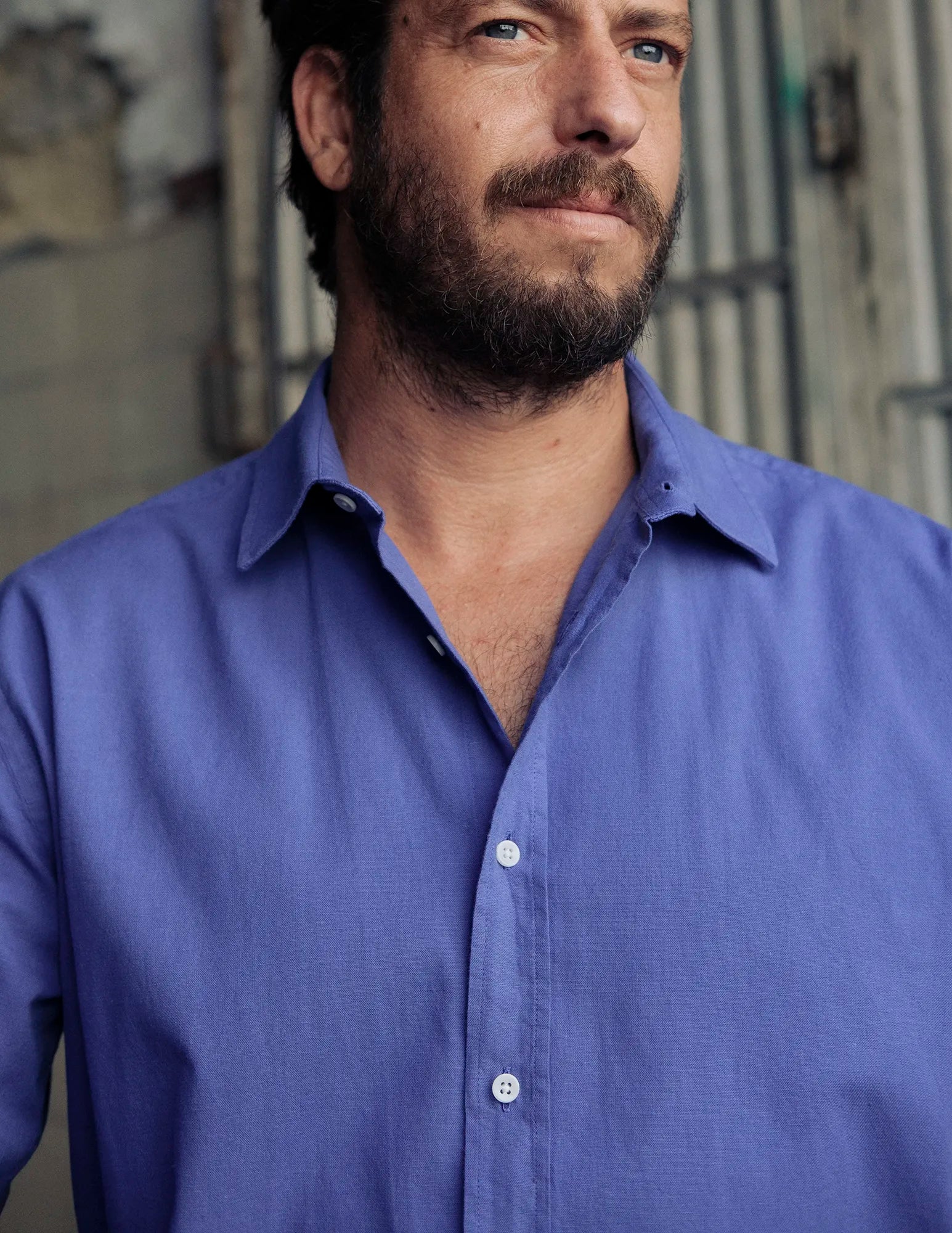 Campo Blue Shirt for Men - Comfortable Casual Button-Up Shirt for Everyday Wear | Perfect for Office, Outings & Casual Events