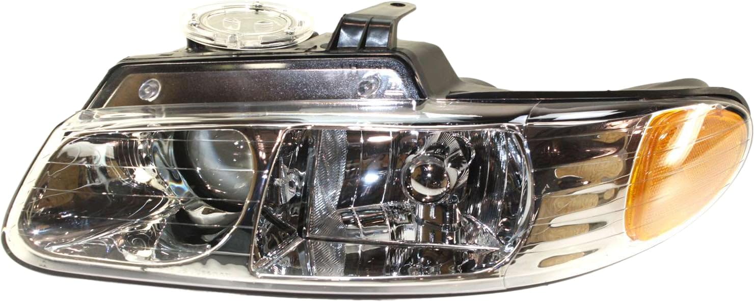 Go-Parts Replacement Headlight Assembly for Dodge Caravan, Chrysler Town and Country, Plymouth Voyager 1996-1999 - Driver Side Halogen Quad Lights - Perfect for Night Driving & Vehicle Restoration