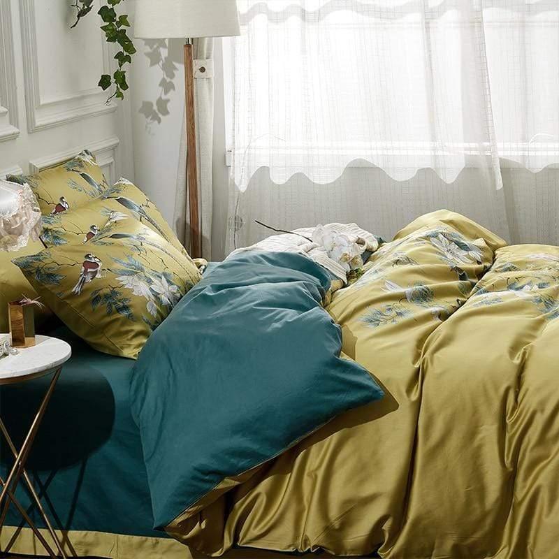 Premium 100% Egyptian Cotton Duvet Cover Set - King/Queen Size Luxury Bedding - Soft & Breathable for All Seasons - Perfect for Master Bedroom, Guest Room & Hotel Use