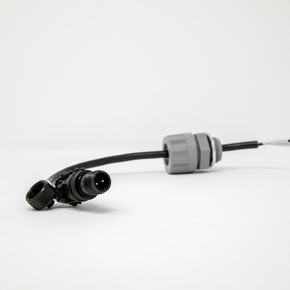 1FT DC Power Cable with Cord Grip Fitting - Heavy Duty Power Cord for Electronics, CCTV, LED Lights - Secure Connection for Home & Office Use