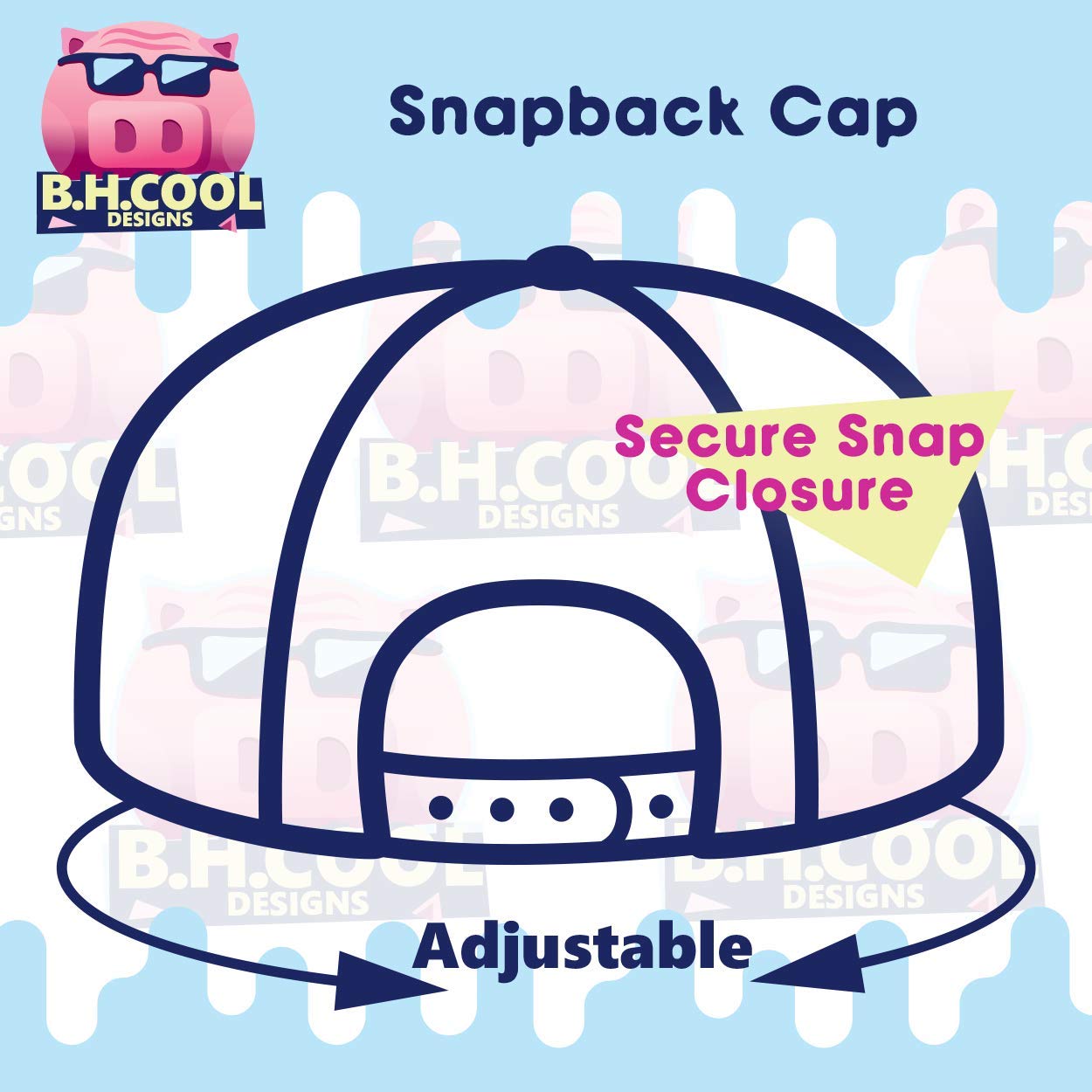 Yupoong 6089 Structured Flat Bill Snapback Hat - Trendy Unisex Baseball Cap for Men & Women | Adjustable Modern Design for Casual Wear, Sports & Outdoor Activities